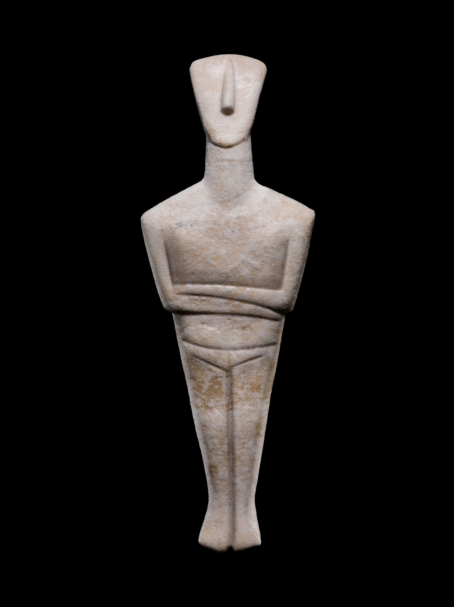 A Cycladic Marble Figure of a Goddess — A Cycladic Marble Figure of a Goddess, circa 2600-2200 B.C.