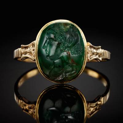 Intaglio with Sappho