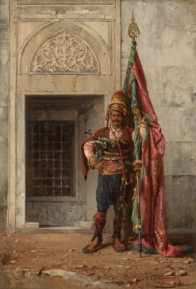 Bashi-Bazouk Carrying the Banner of Prophet Muhammad