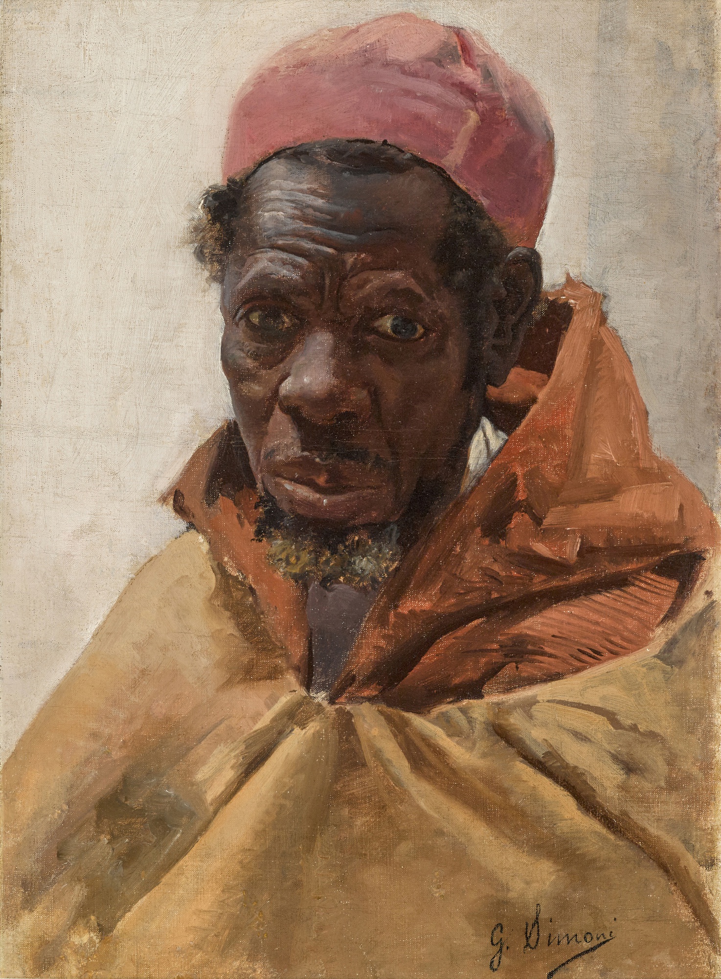 Gustavo Simoni — Man in a red fez