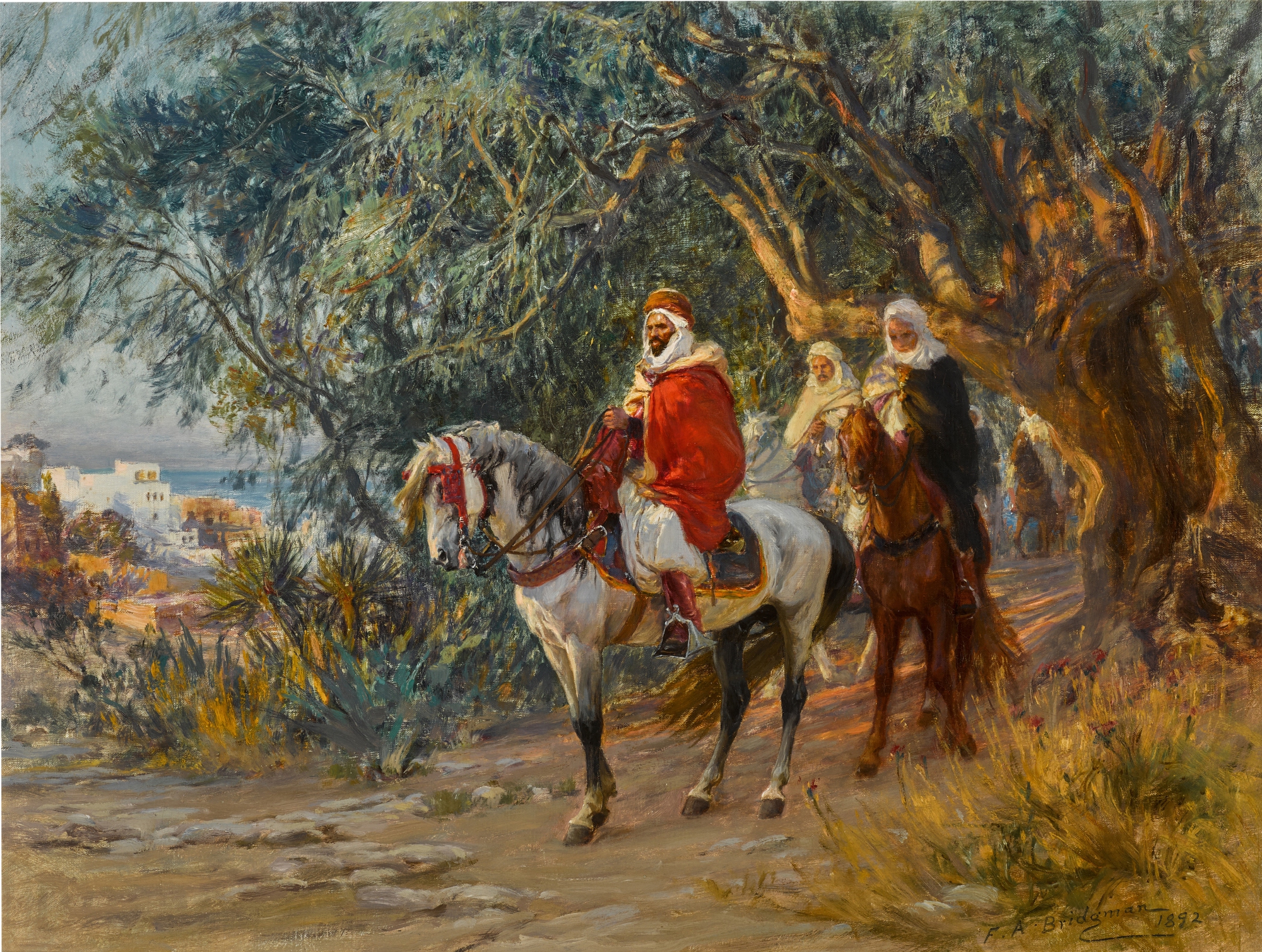 Frederick Arthur Bridgman — A Chieftain and his entourage