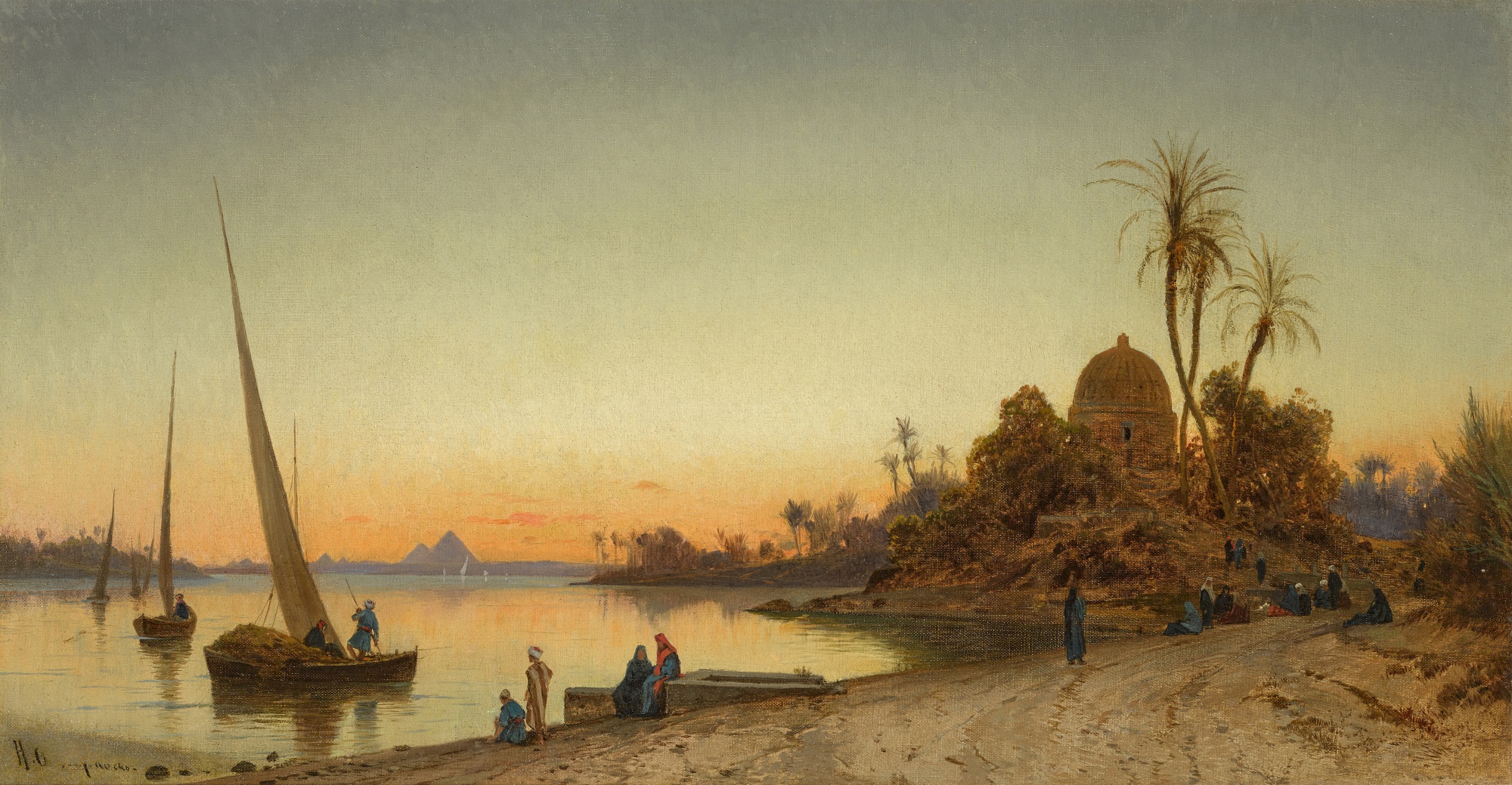 Sunset over the Nile