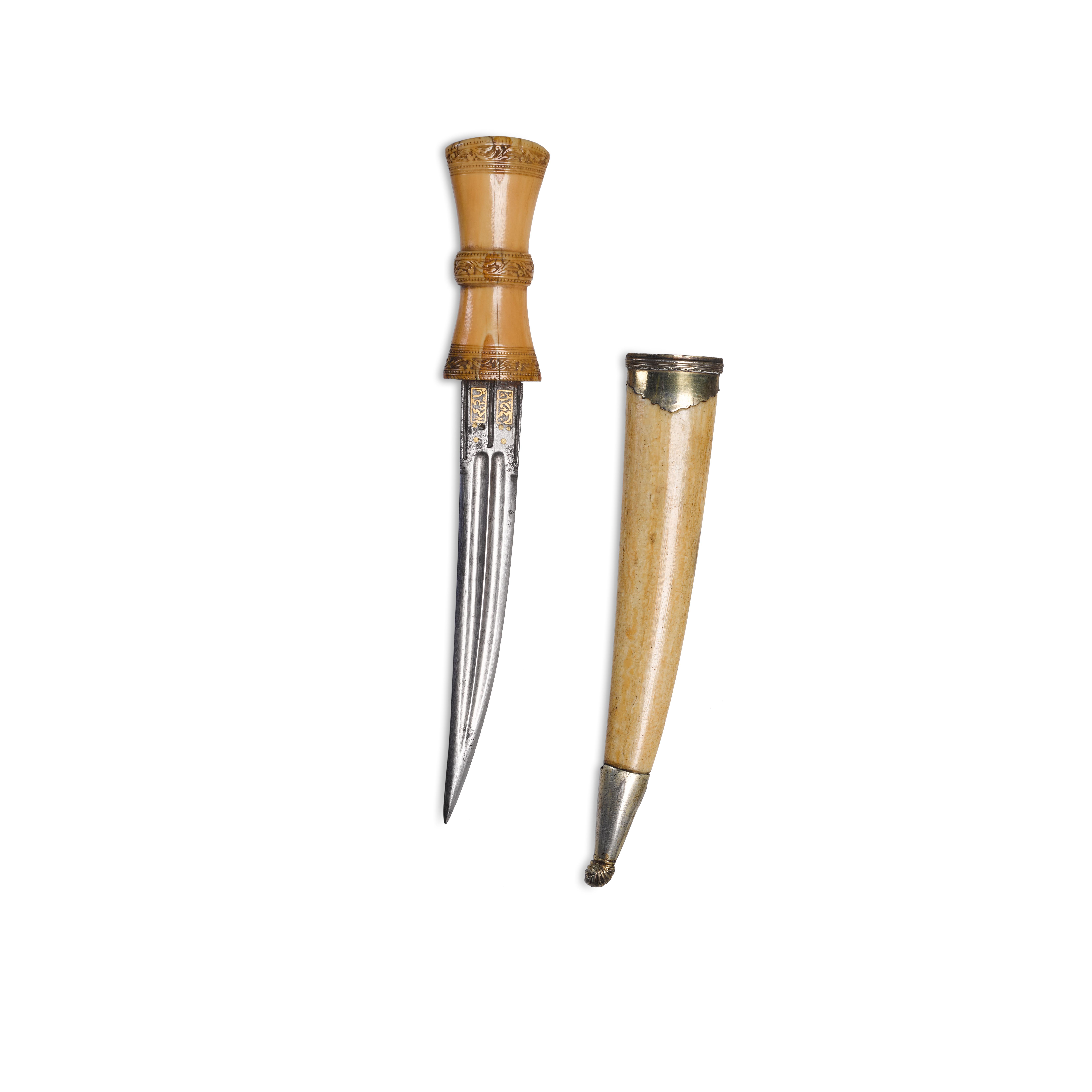 Unknown — An Ottoman Walrus Ivory Dagger, Turkey, dated 1204 AH/1789 AD