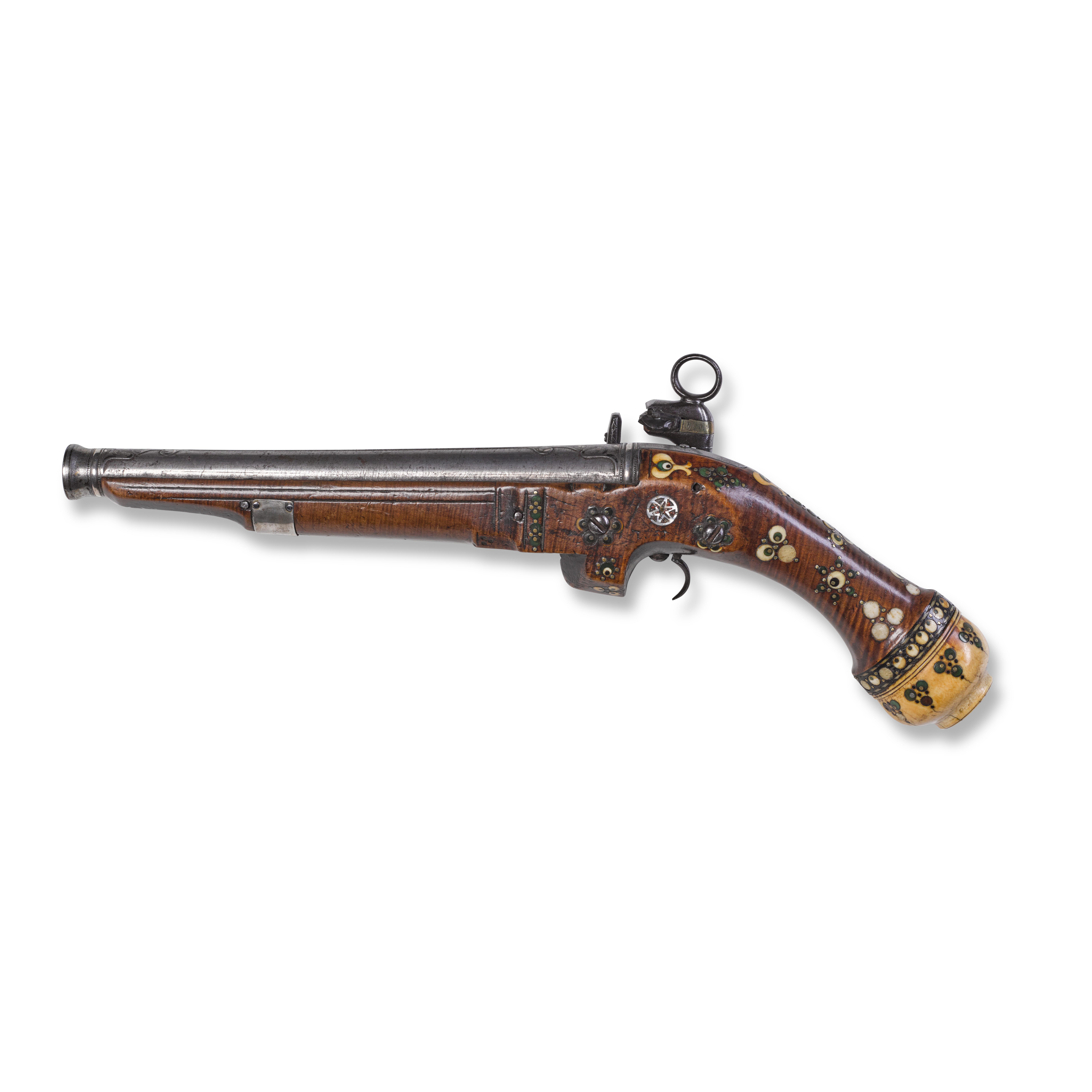 Unknown — An Ottoman Miquelet Lock Pistol, Turkey, 17th or 18th Century