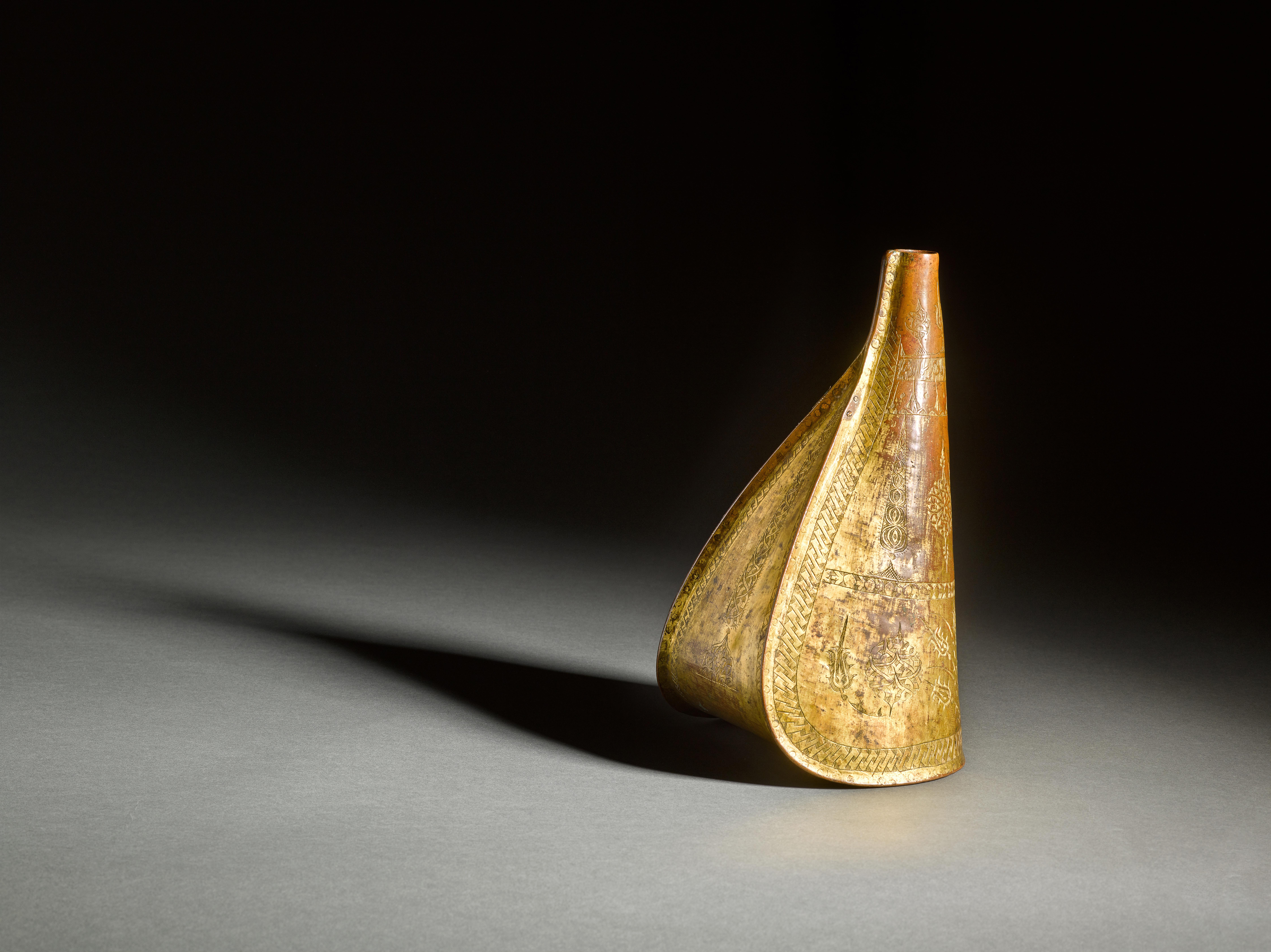 Unknown — A Rare Ottoman Tombak Water Flask (Matara), Turkey, 17th Century