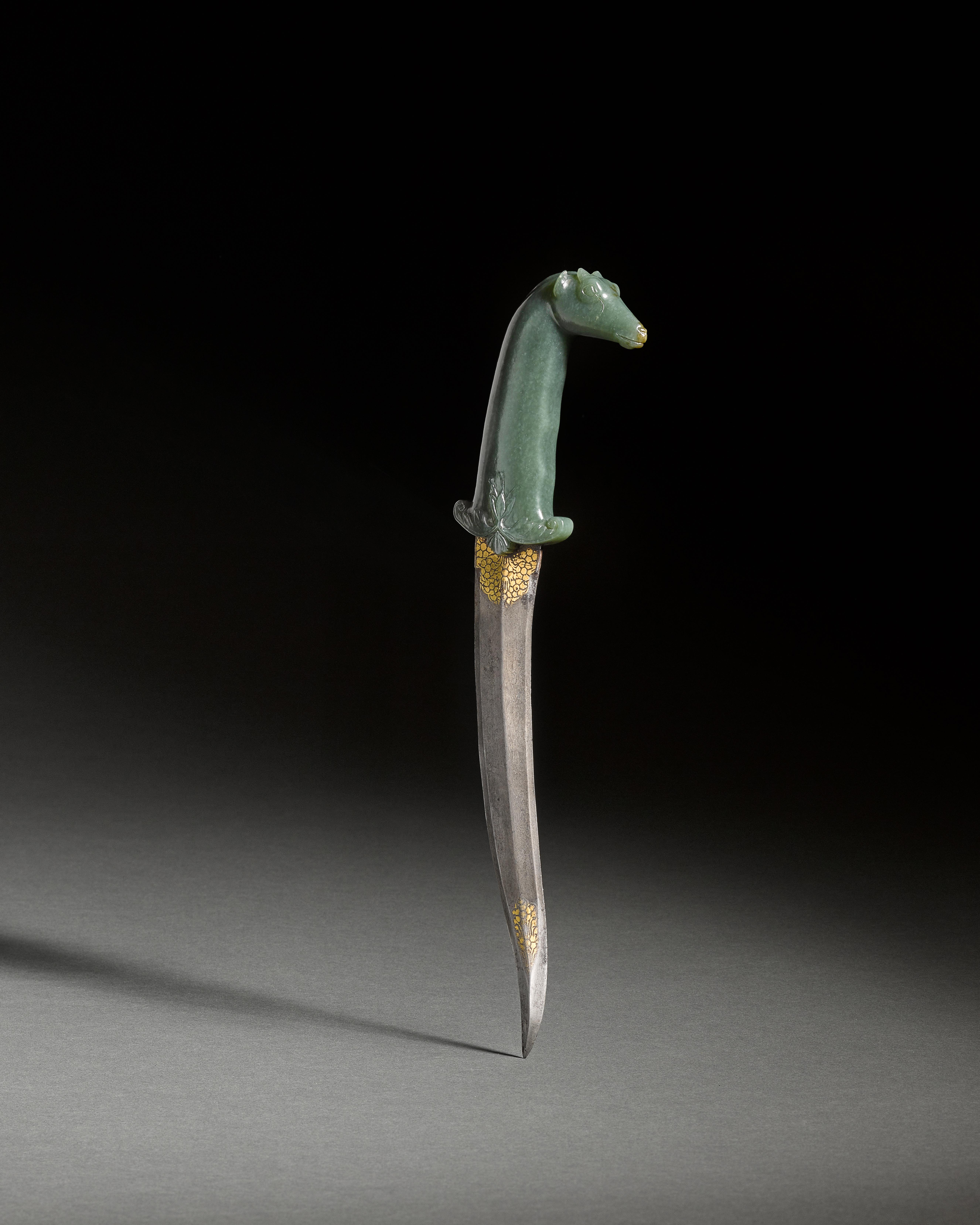 Unknown — A Mughal Jade-Hilted Dagger in the Form of a Nilgai, India, 17th Century