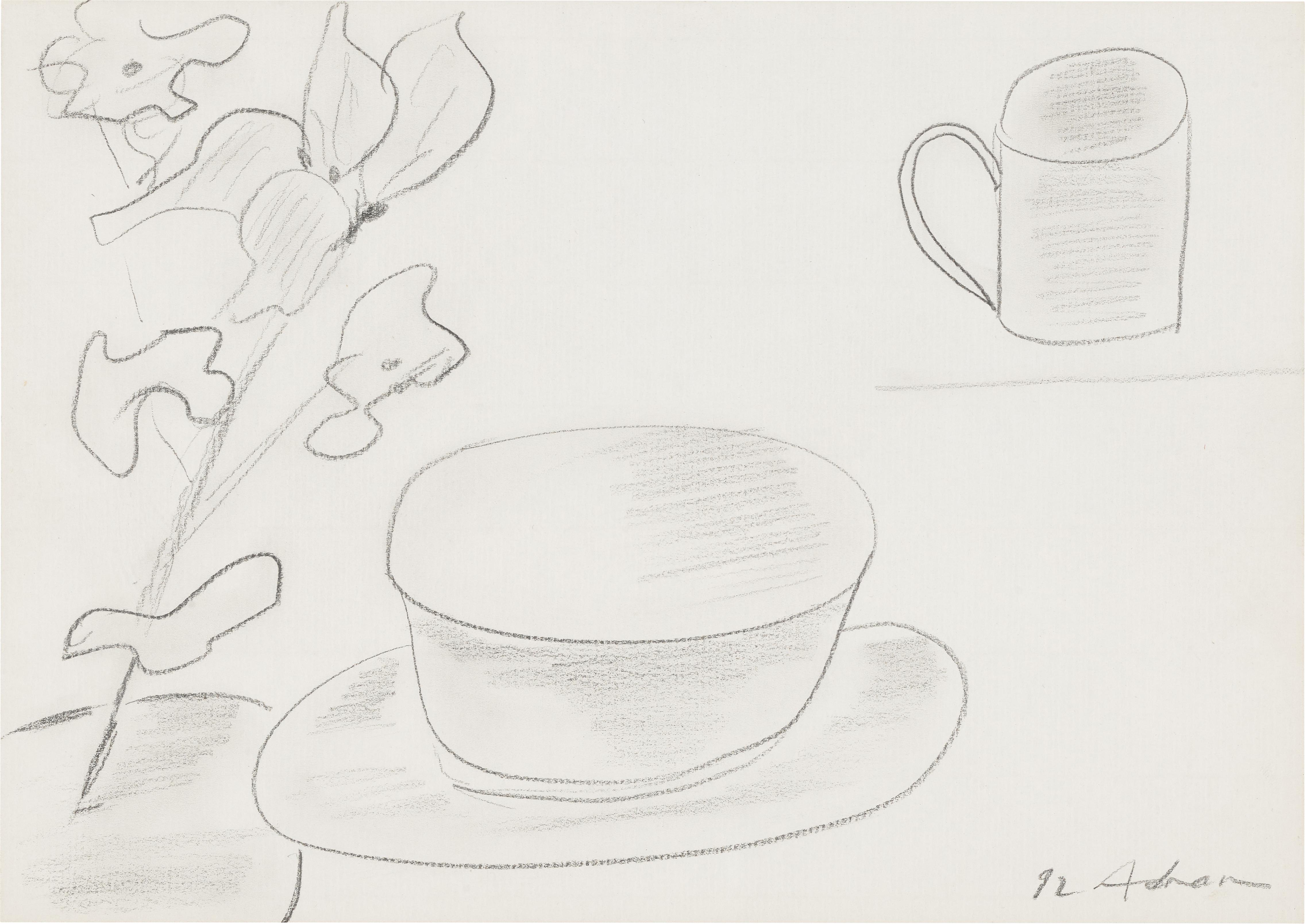Etel Adnan — Untitled (Teacup)
