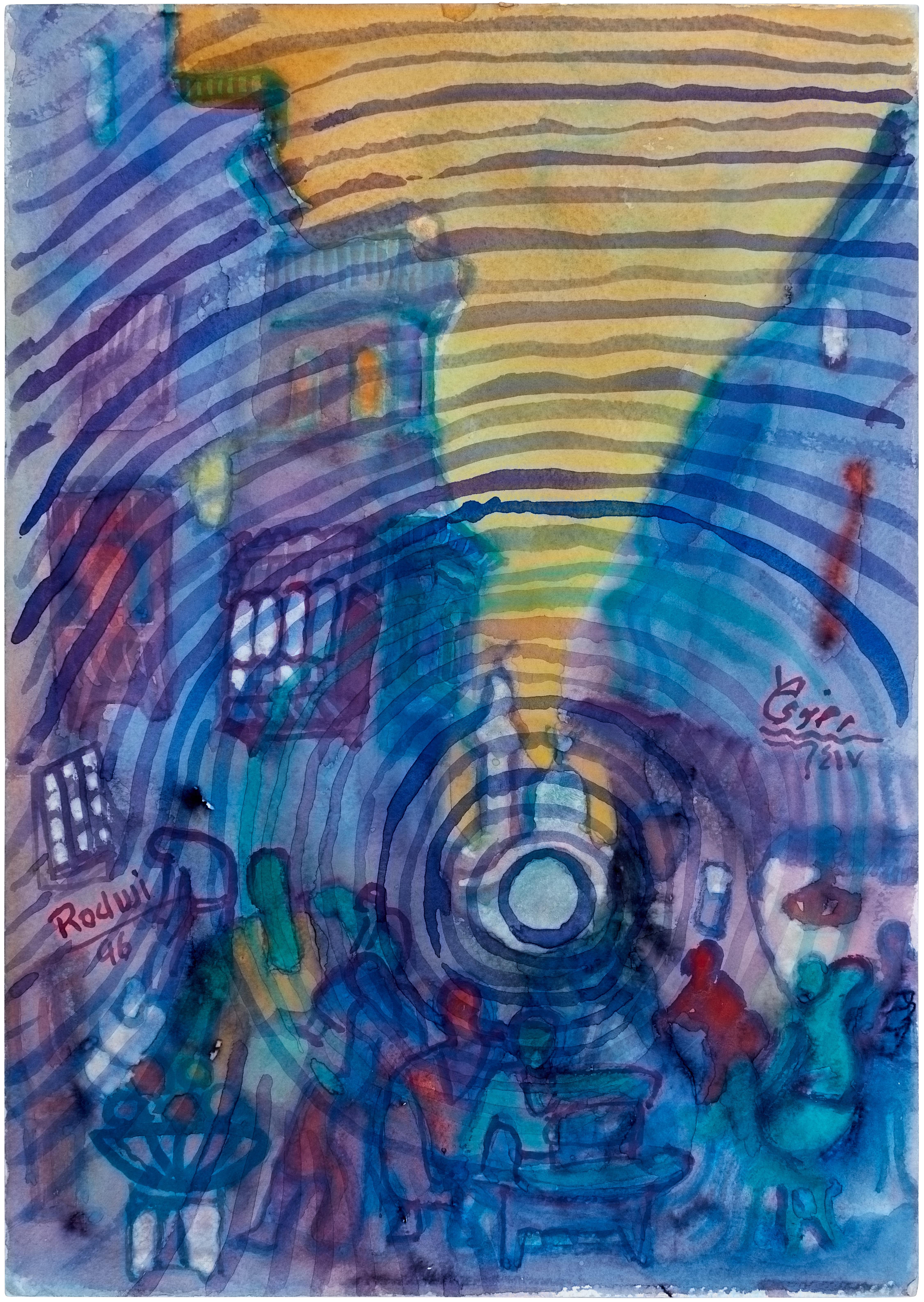 Untitled (Abstract Street Scene)