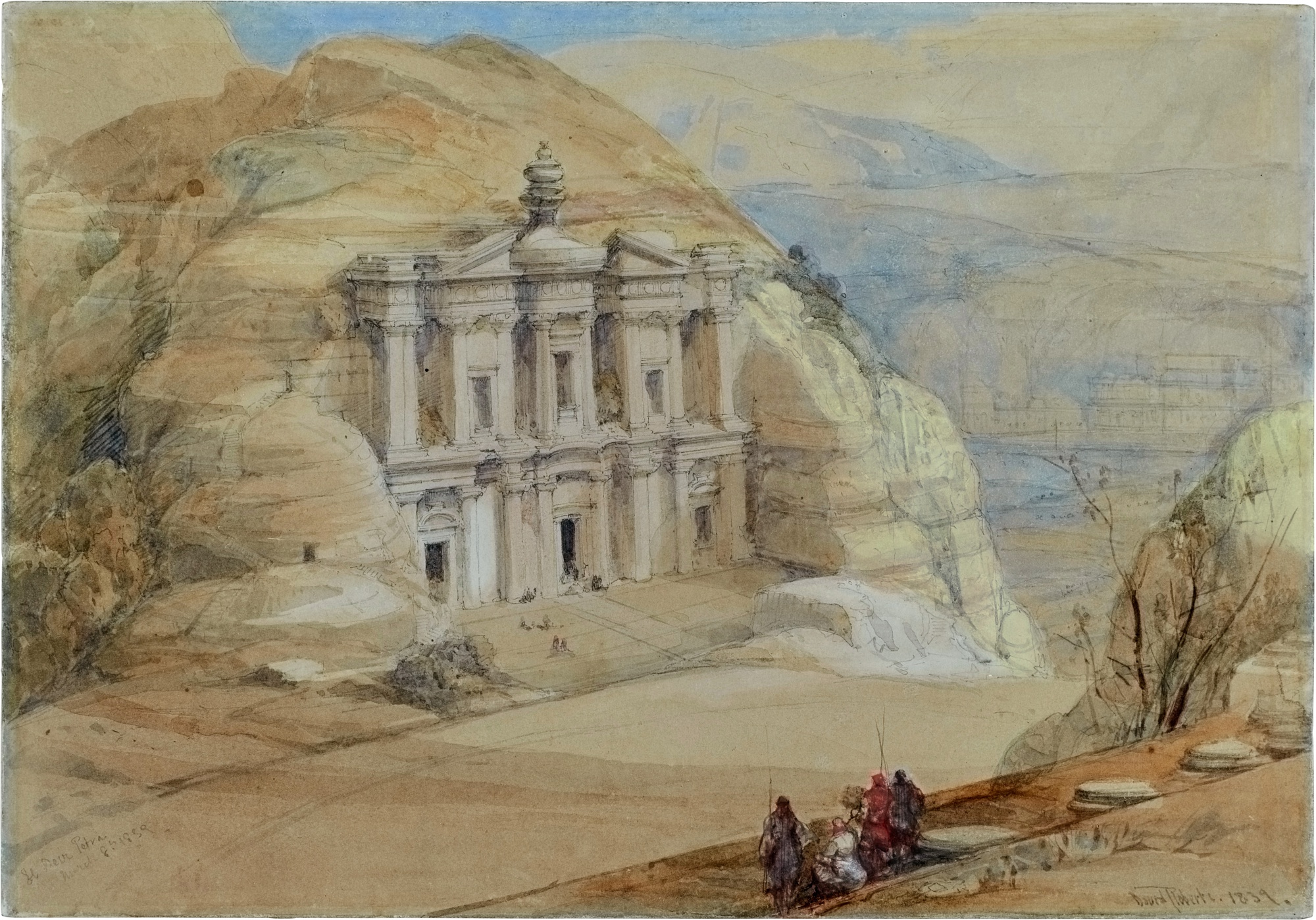 David Roberts — El Deir, Petra