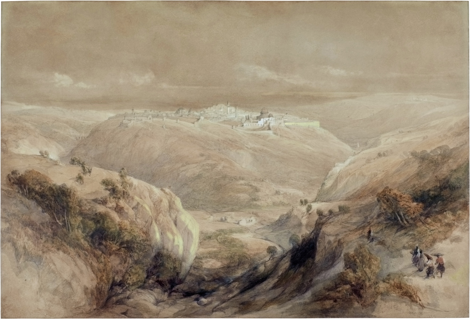 David Roberts — Jerusalem from the South