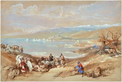 Sidon, looking towards Lebanon