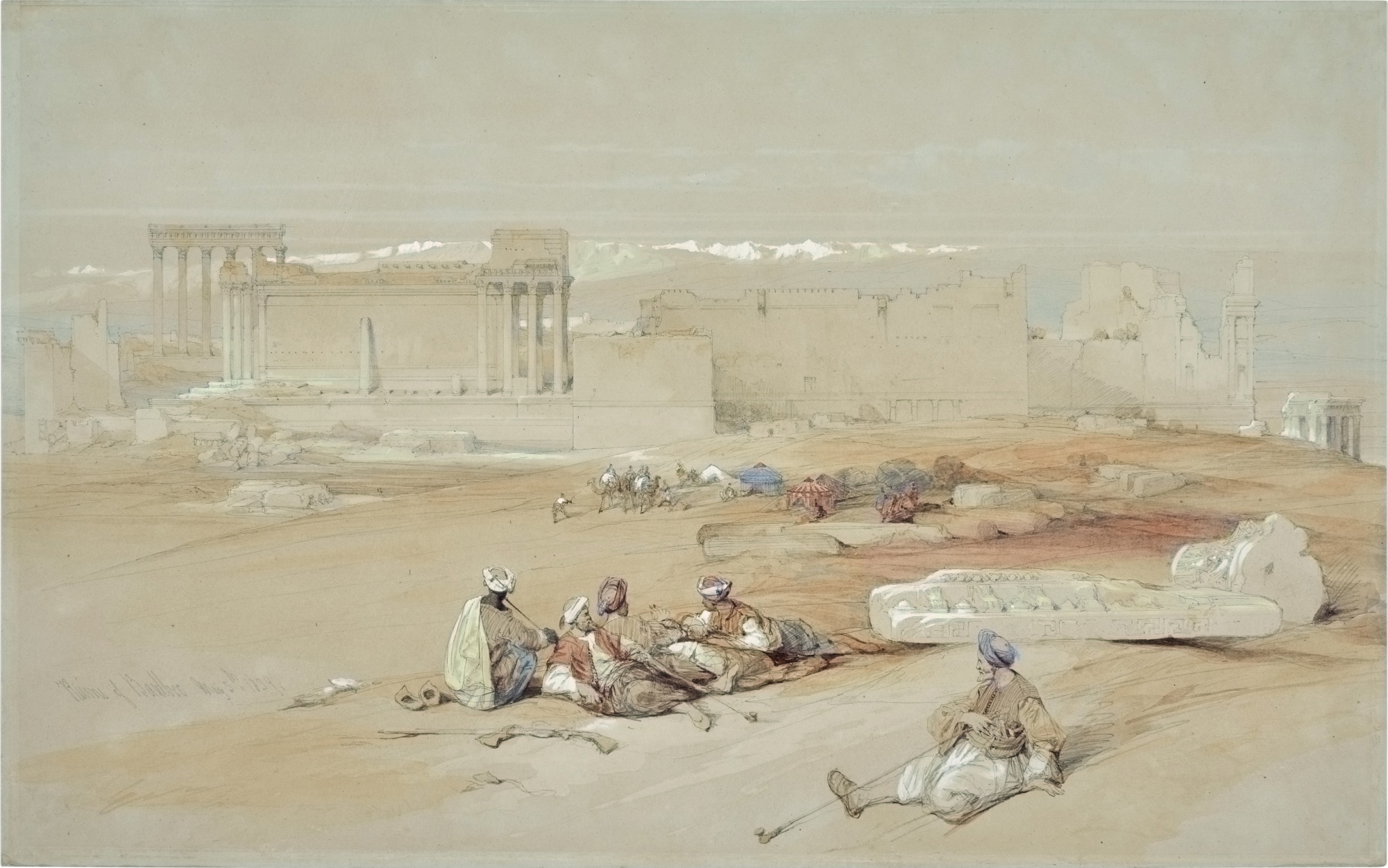 David Roberts — Ruins of Baalbec