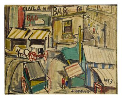 Escena Ciudad And Paisaje (a Double-sided Work)