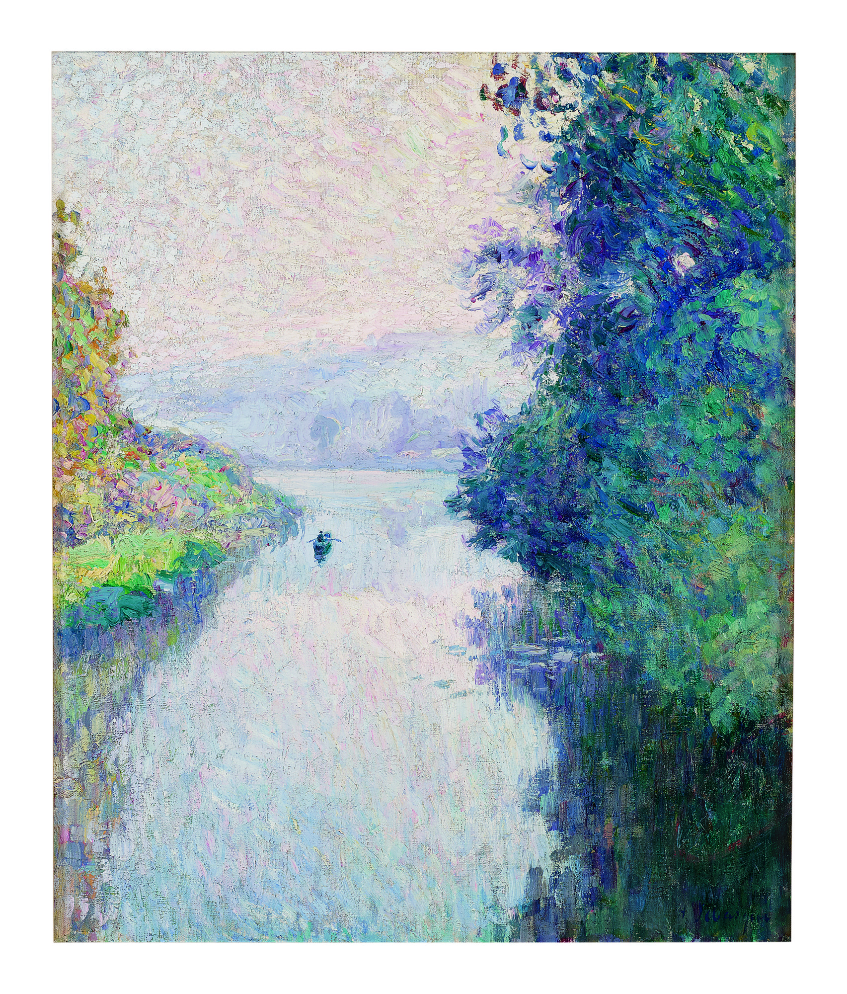 Henri Lebasque — Barque Sur La Marne