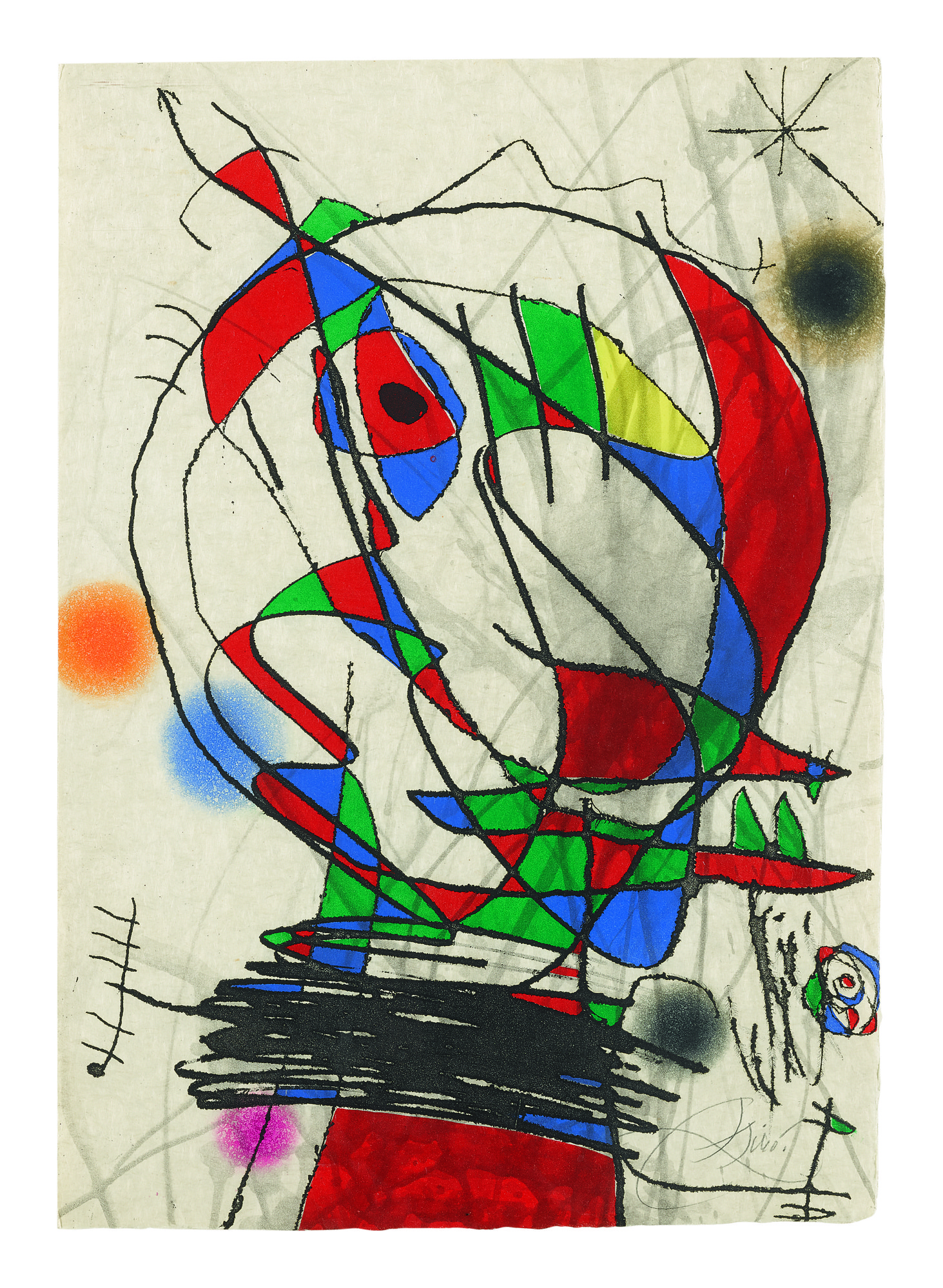 Joan Miró — Passage De L'égyptienne: Plate Iiiii (dupin 1188)