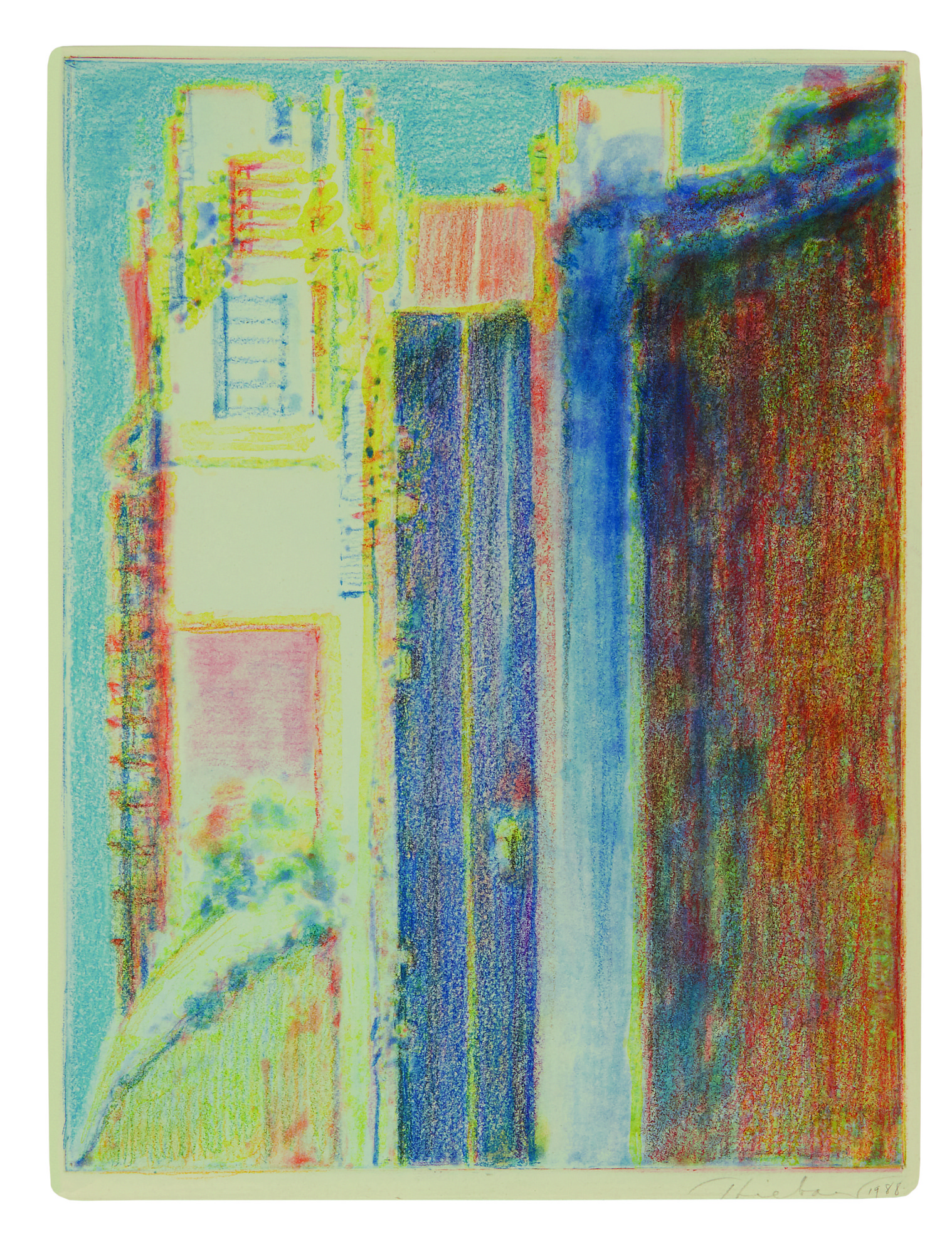 Wayne Thiebaud — Untitled (city Edge)