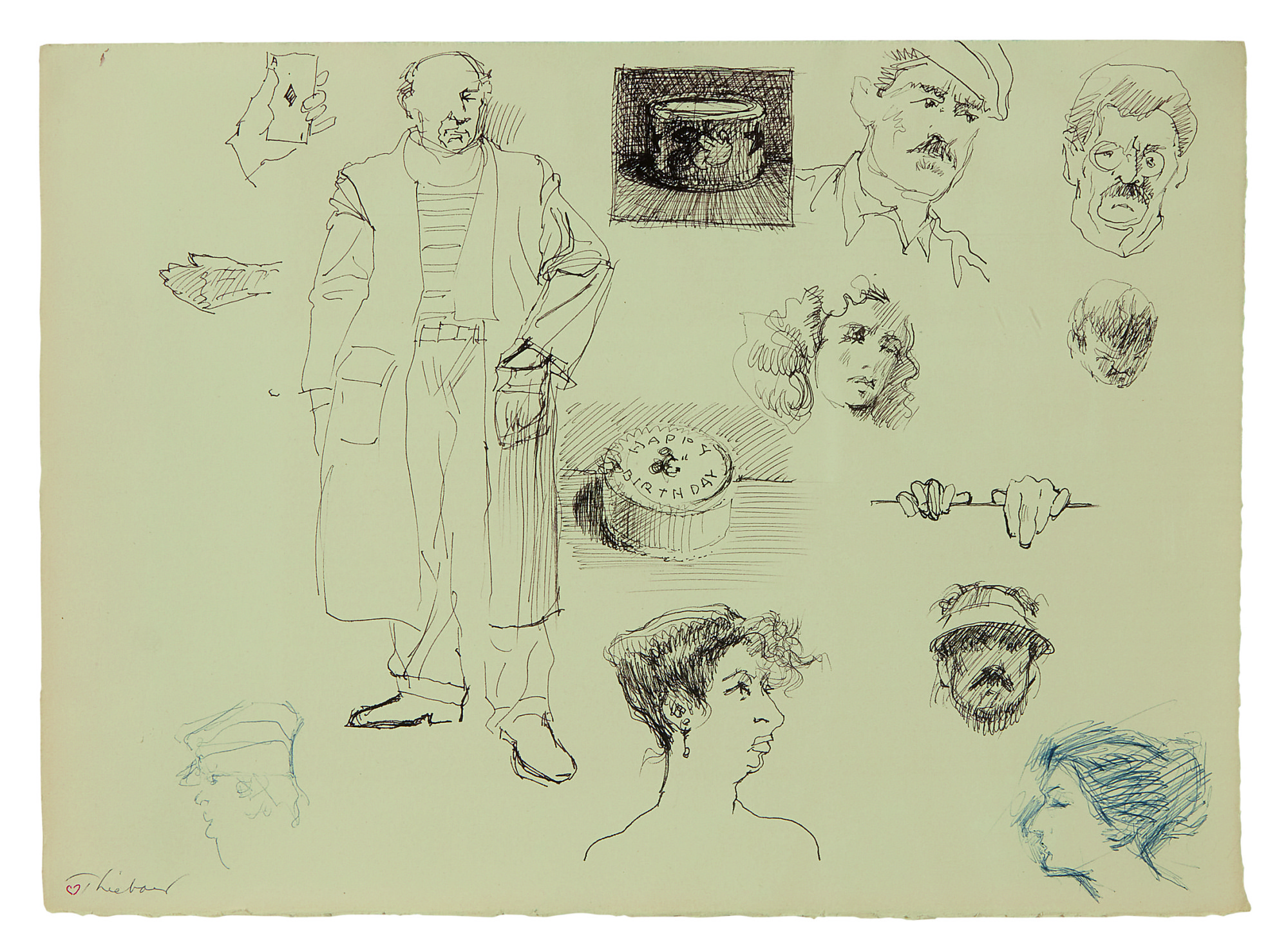 Wayne Thiebaud — Untitled