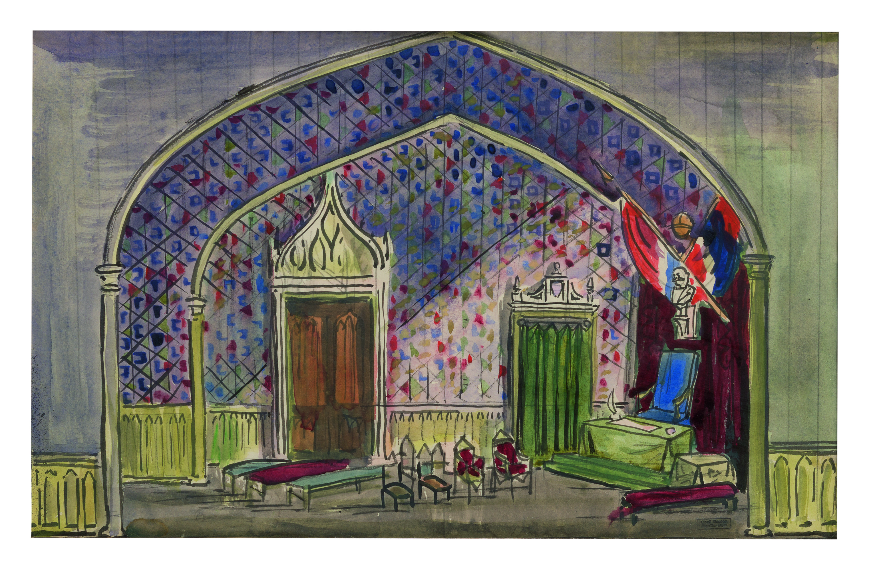 Stage Design For Medieval Chamber