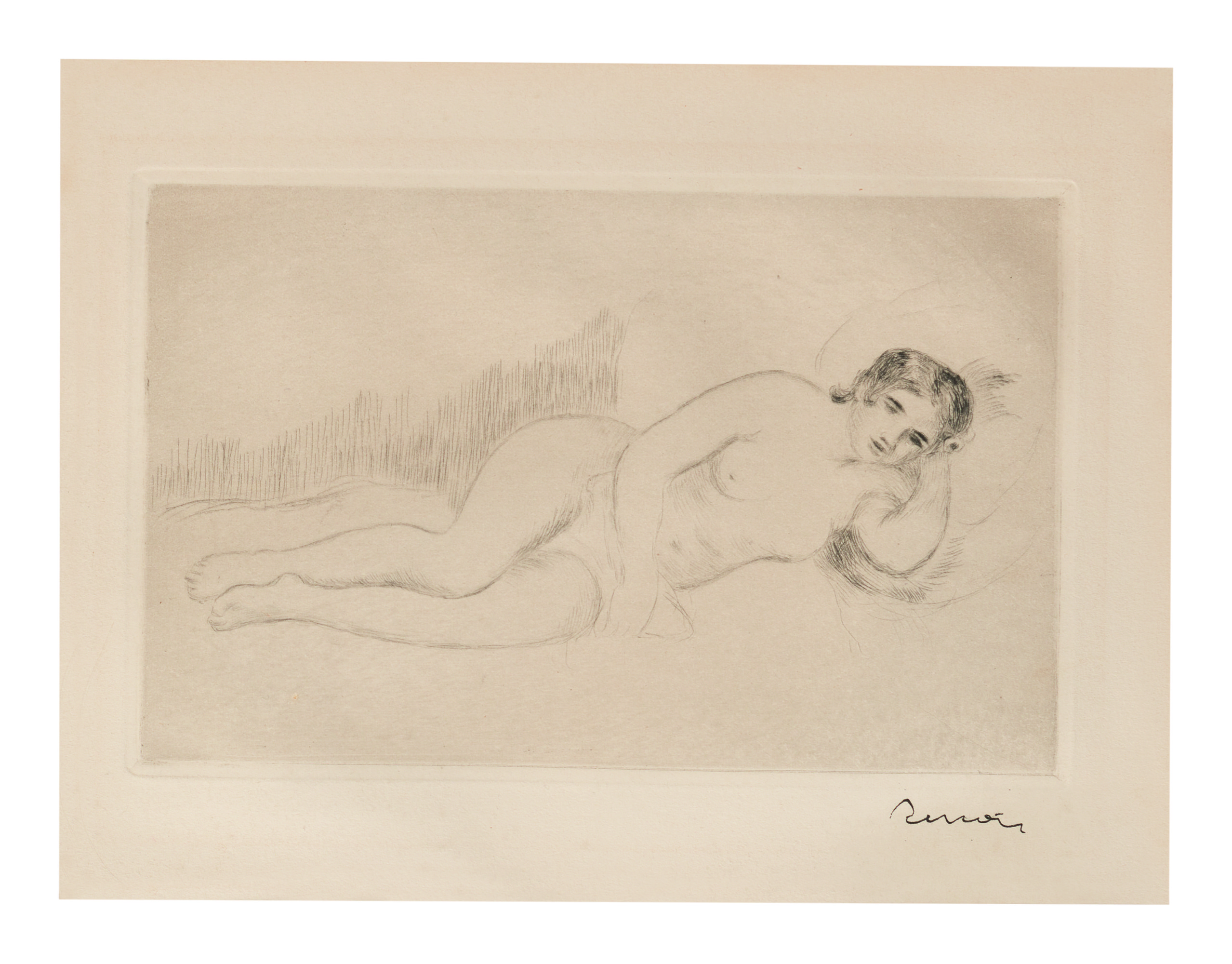 Femme Nue Couchée (tournée À Droite), 1re Planche (delteil 13)