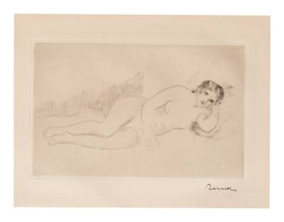 Femme Nue Couchée (tournée À Droite), 1re Planche (delteil 13)