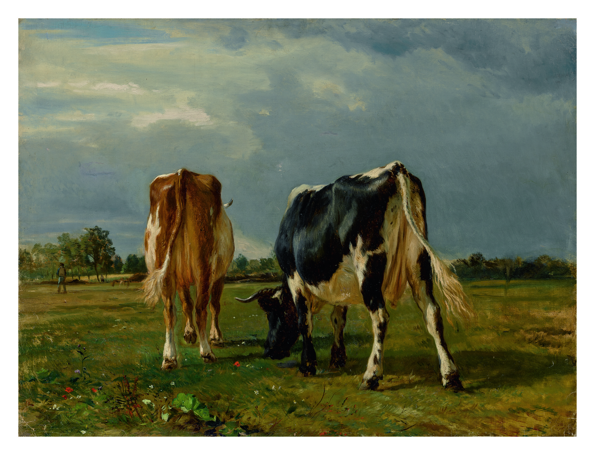 Constant Troyon — Cows In A Pasture