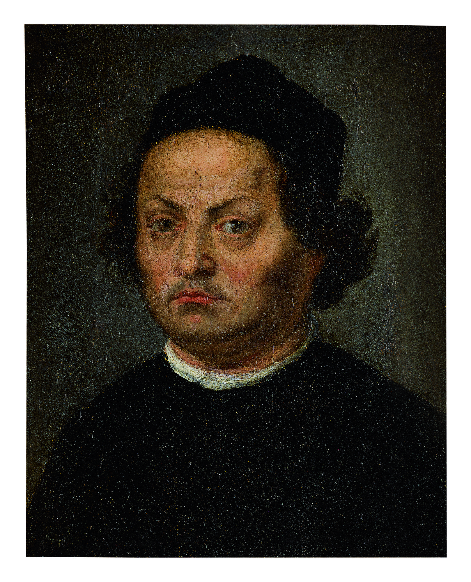 Unknown — Portrait Of A Man, Possibly Perugino, Bust Length, Wearing A Black Cap