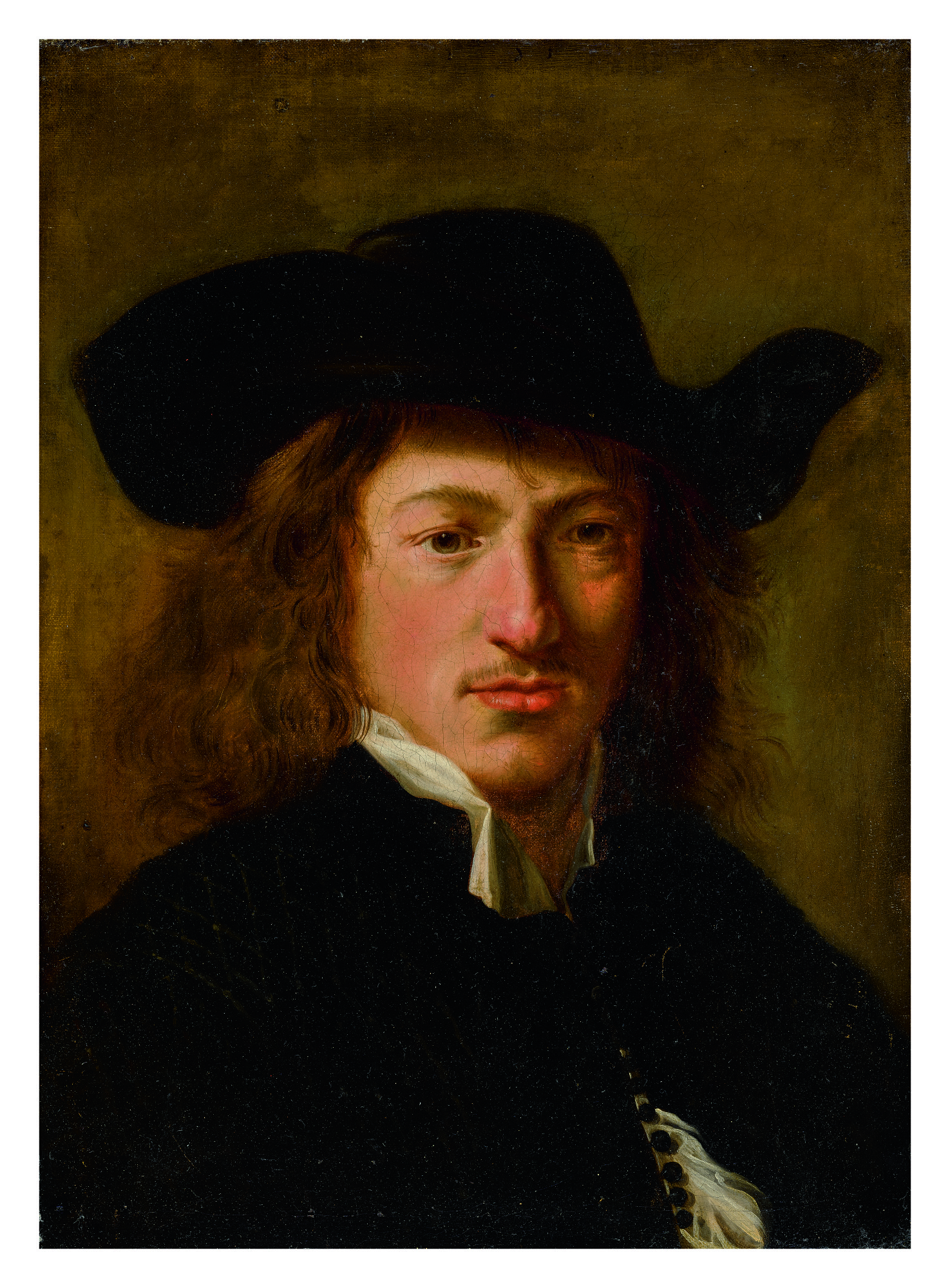 Unknown — Portrait Of A Man, Bust Length, Wearing A Hat