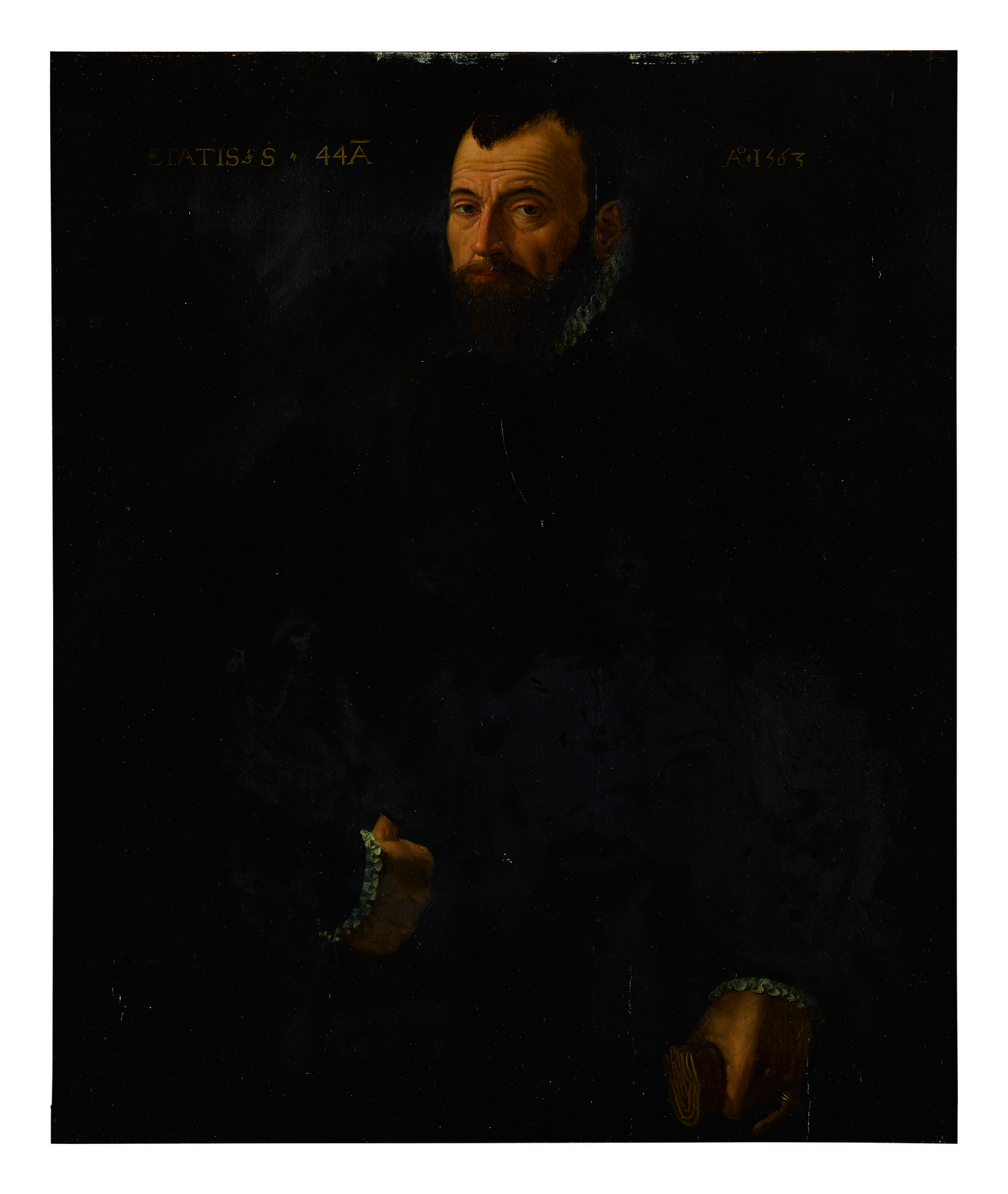 Portrait Of A Gentleman At Age 44, Three-quarter Length, Holding A Glove