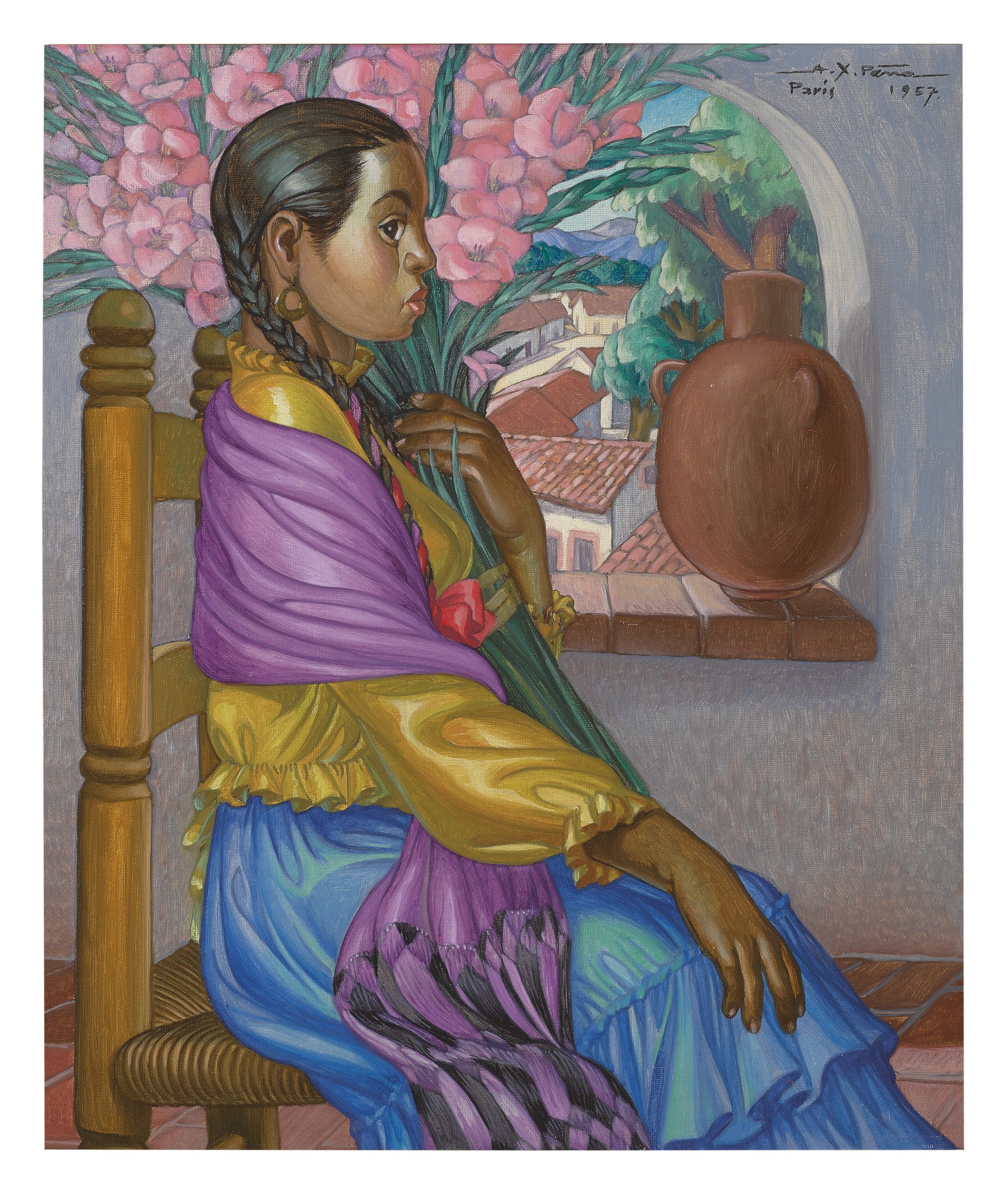 Alfonso X. Peña — Niña Con Flores