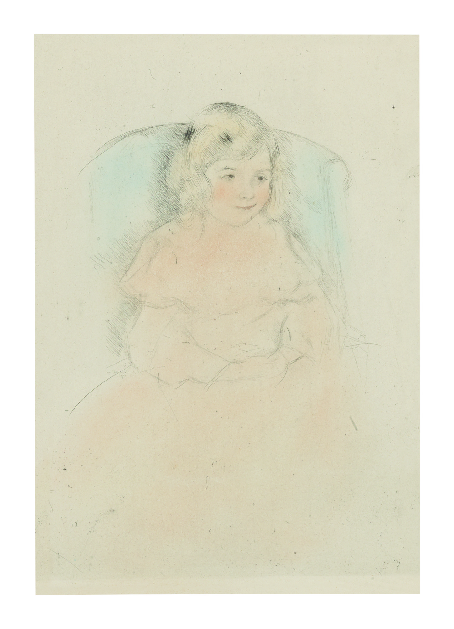 Mary Cassatt — Sara Smiling (breeskin 195)