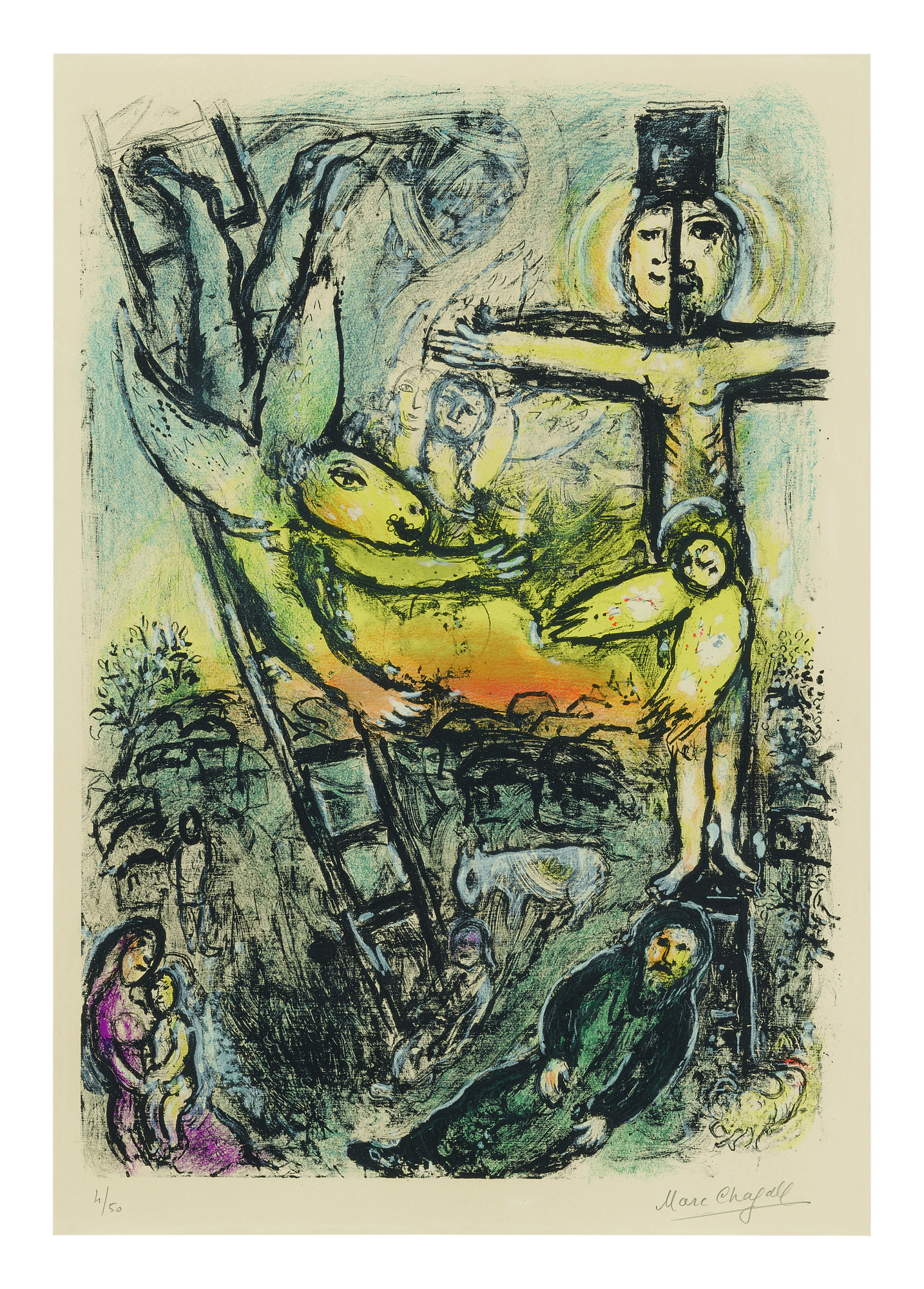 Marc Chagall — Jacob's Dream (mourlot 625)