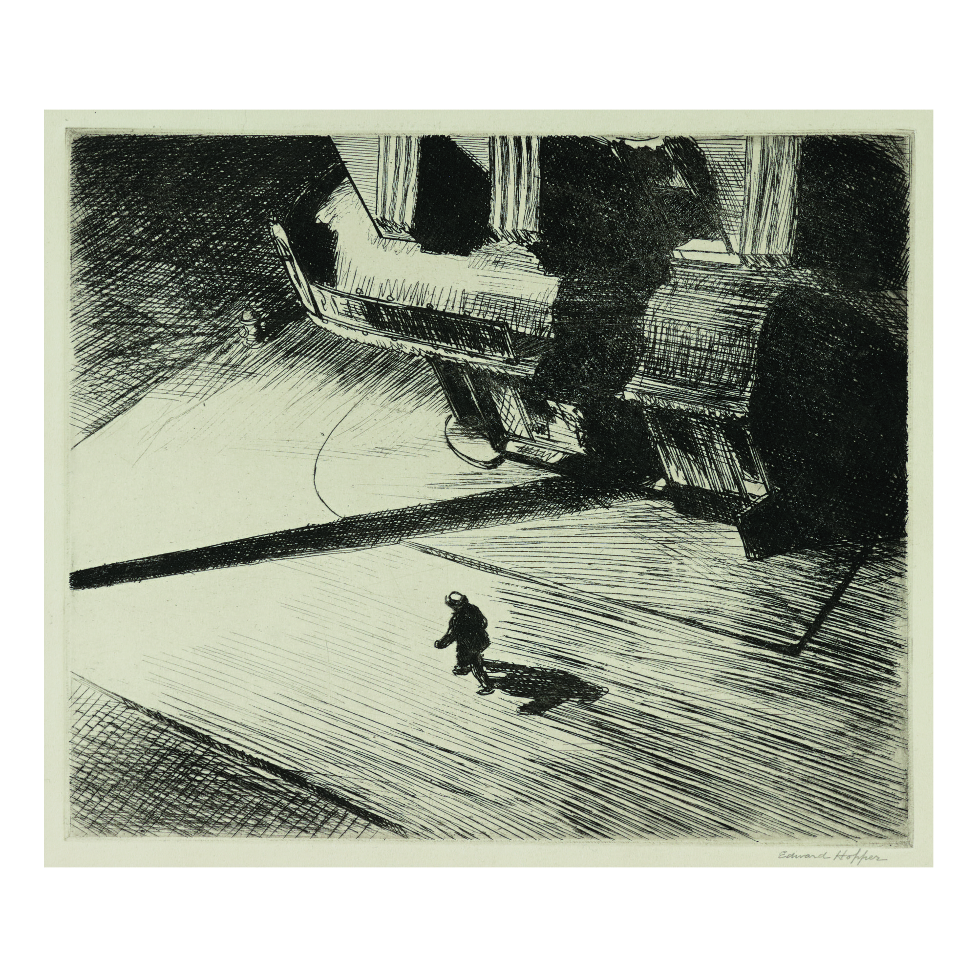 Edward Hopper — Night Shadows (levin 82; Zigrosser 22)