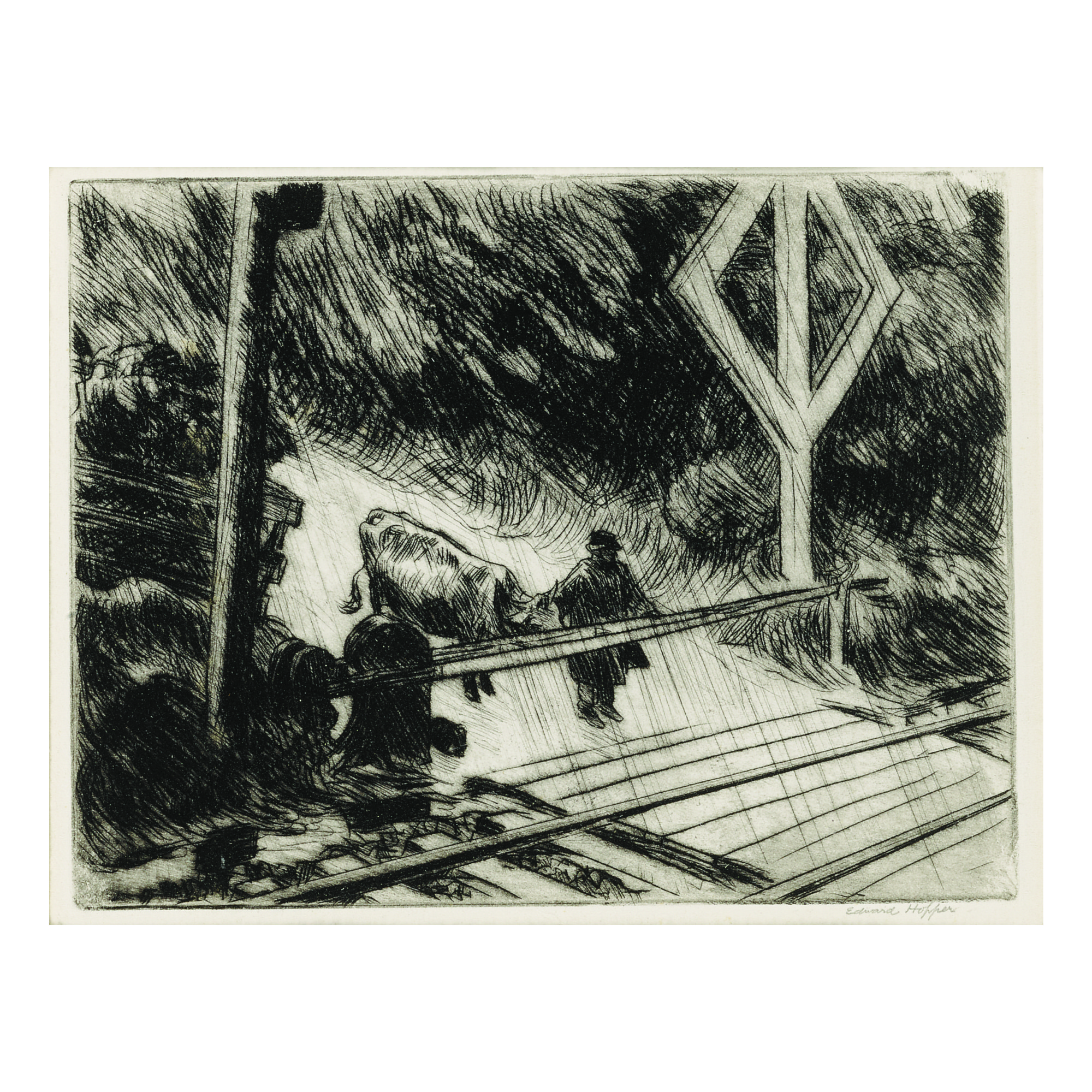Edward Hopper — Railroad Crossing (l. 103; Z. 23)