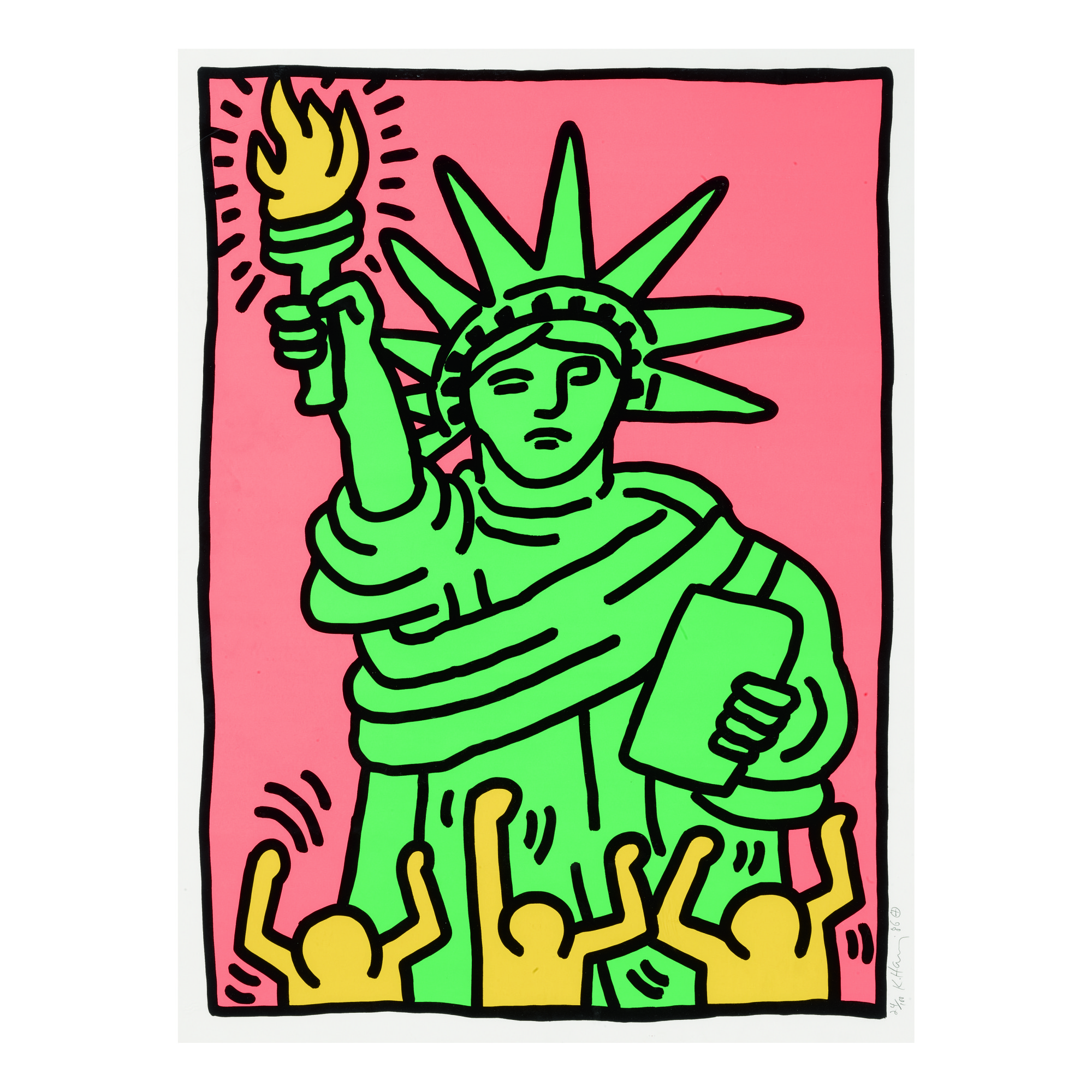 Keith Haring — Statue Of Liberty (littman P. 63)