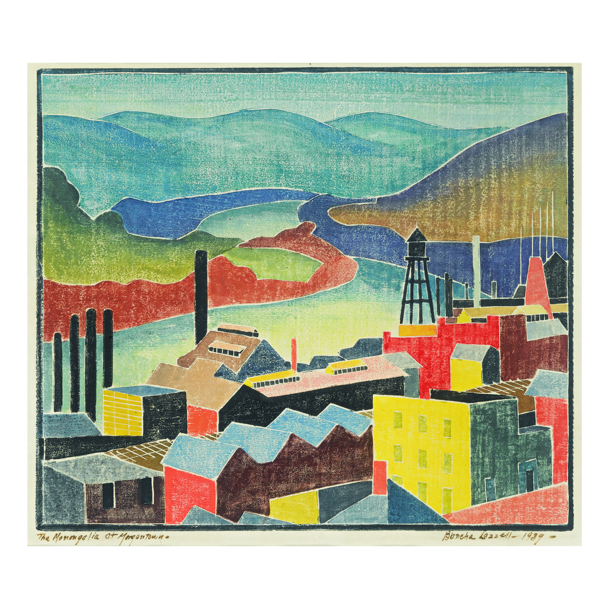 Blanche Lazzell — The Monongahela At Morgantown