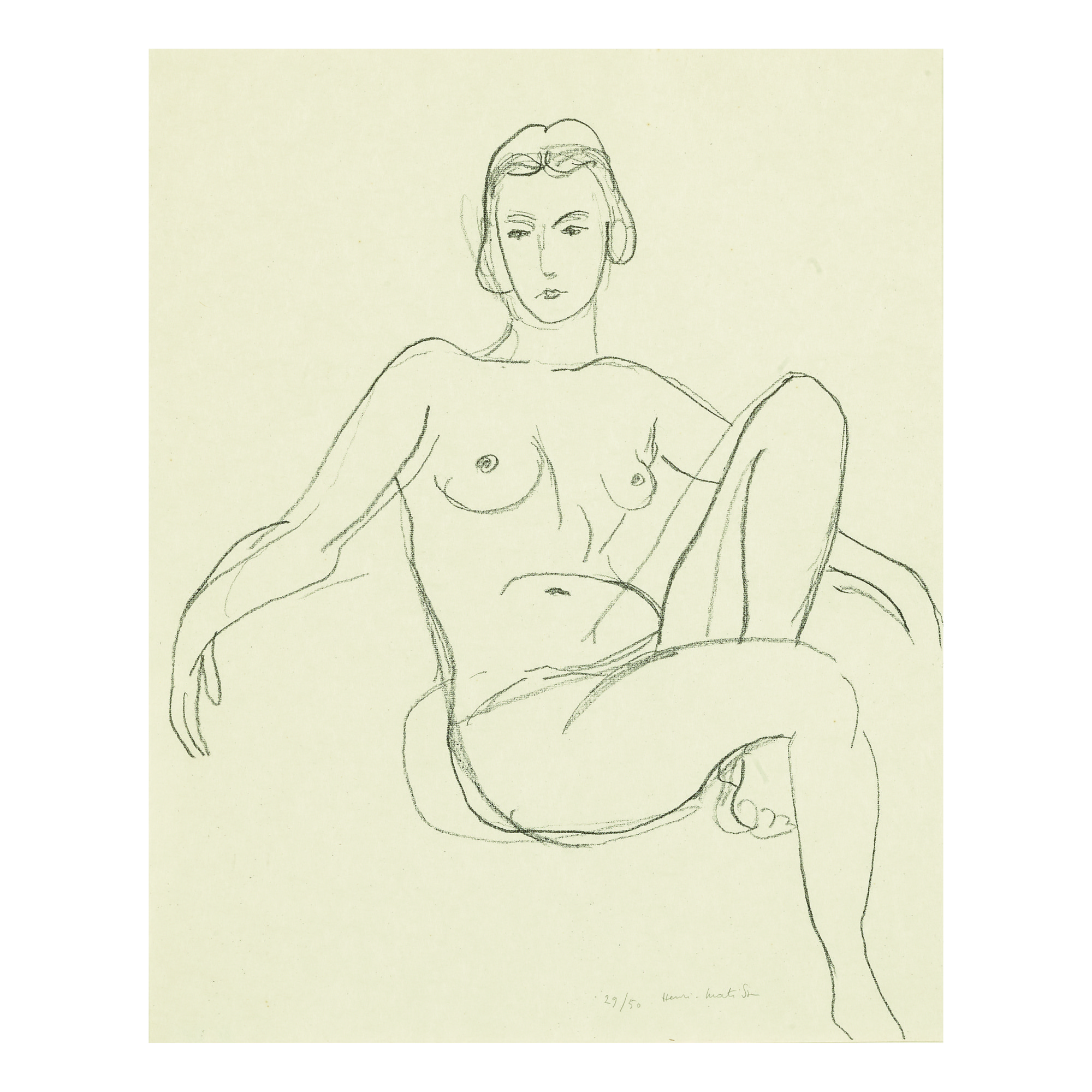 Henri Matisse — Nu Assis Les Bras Étendus (duthuit 468)