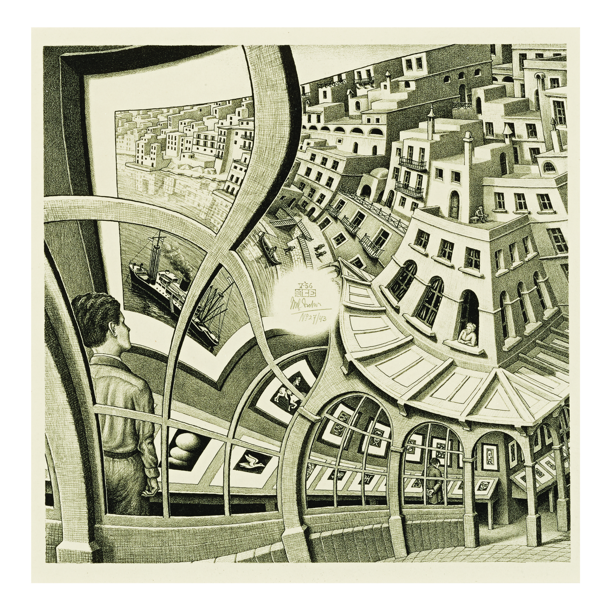 M. C. Escher — Print Gallery (b./k./l./w. 410)