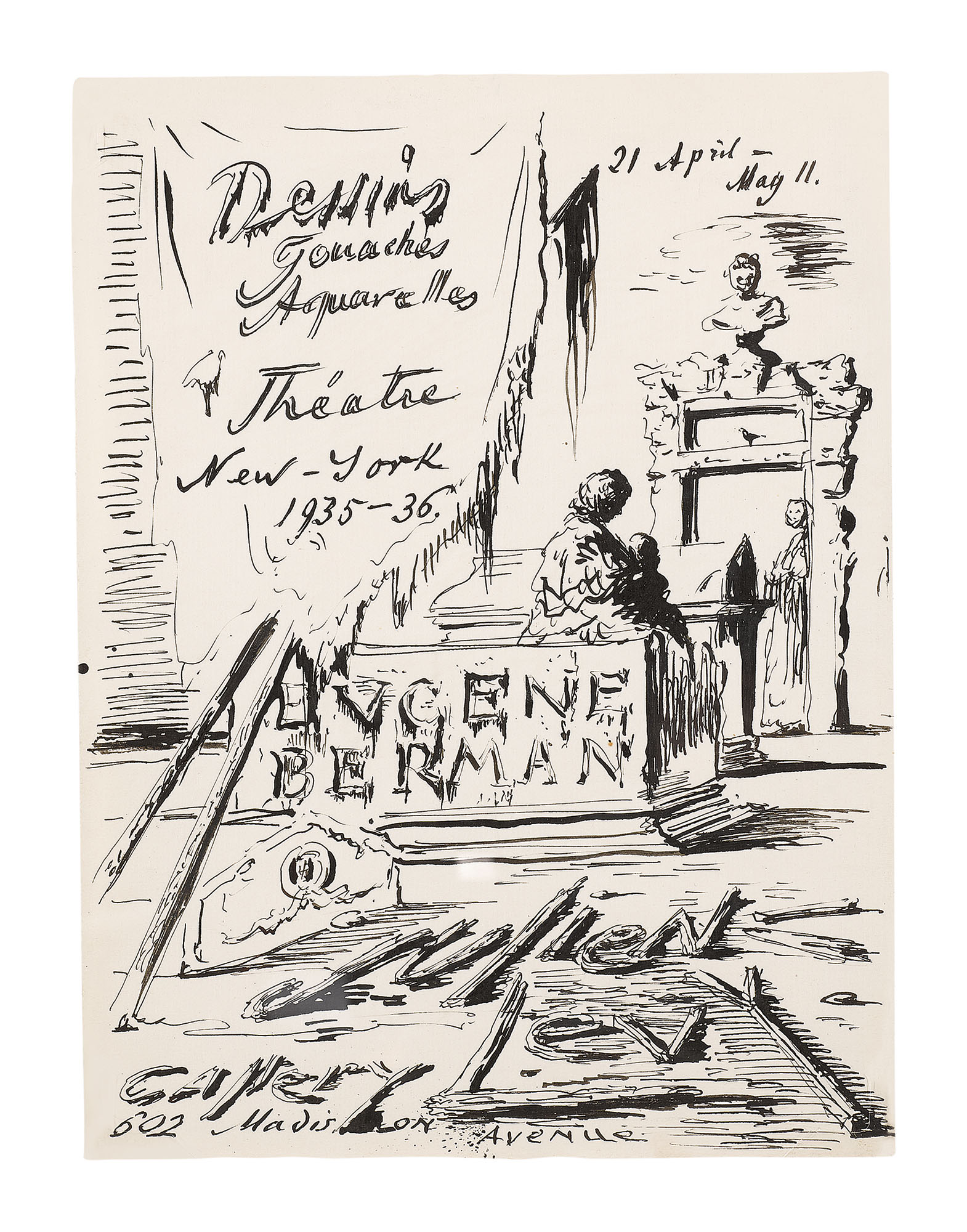 Study For "julien Levy Exhibition Title Page"