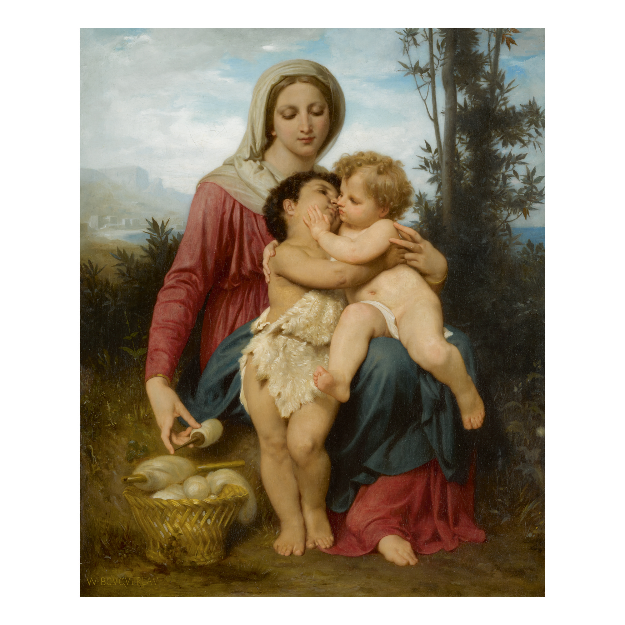 William Bouguereau — Sainte Famille (réduction)