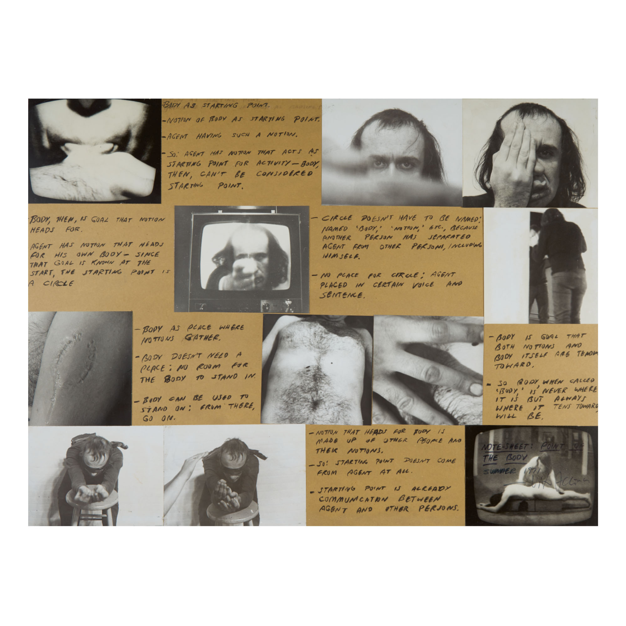 'note-sheet For Point Of The Body'