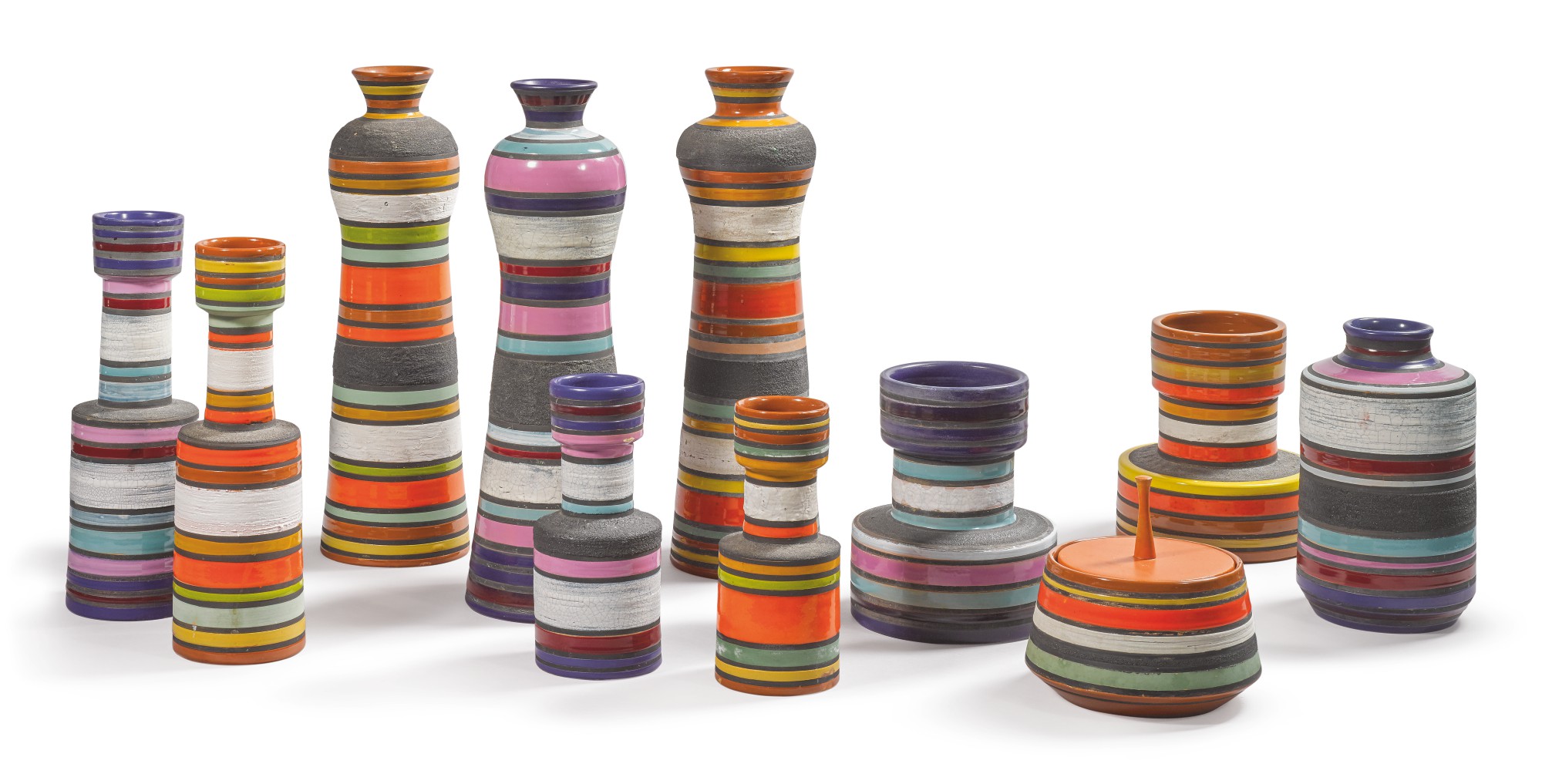 Eleven Ceramic Vessels