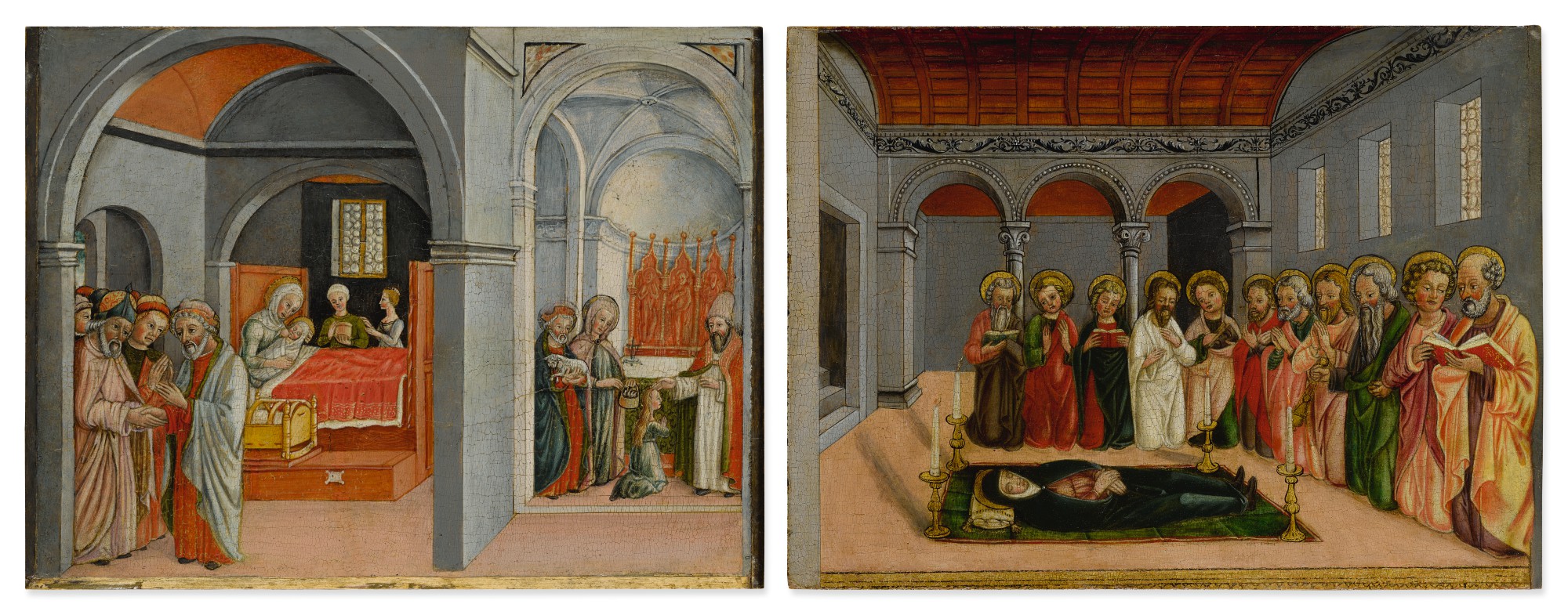 Matteo Cesa — The Birth And The Presentation Of The Virgin Mary In The Temple; The Dormition Of The Virgin Mary