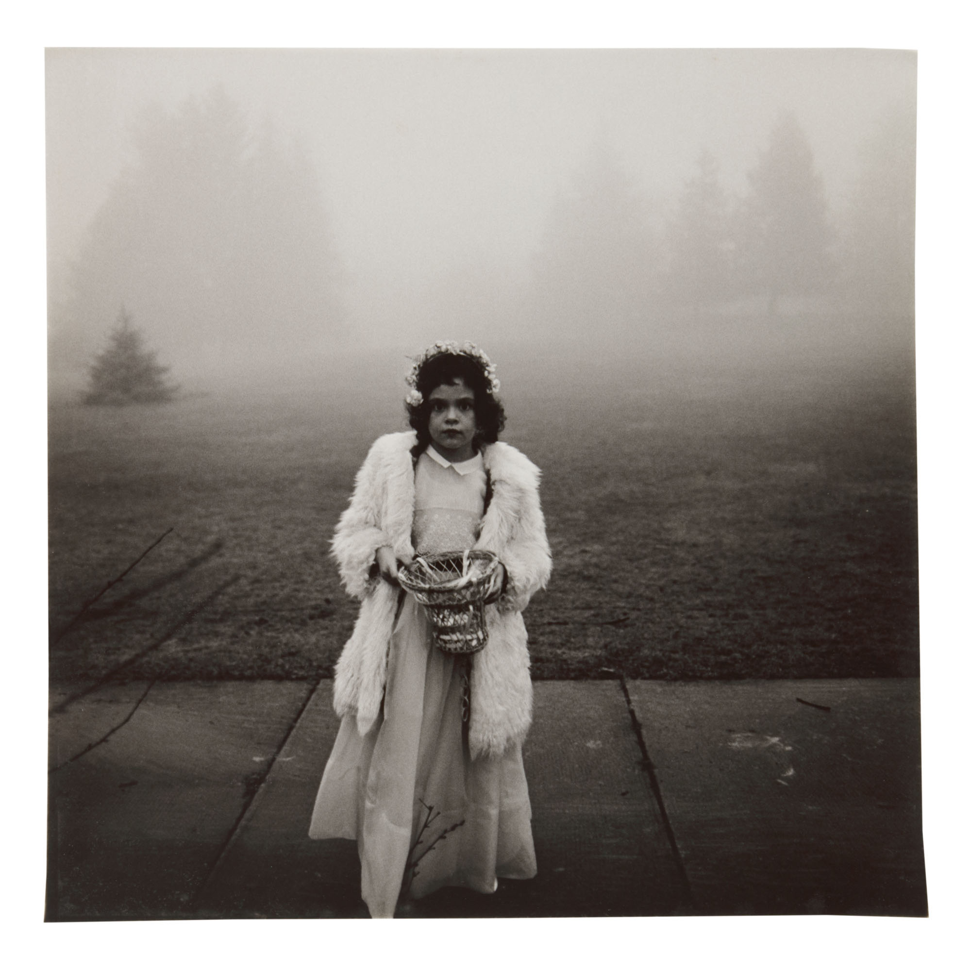Diane Arbus — A Flower Girl At A Wedding, Conn.