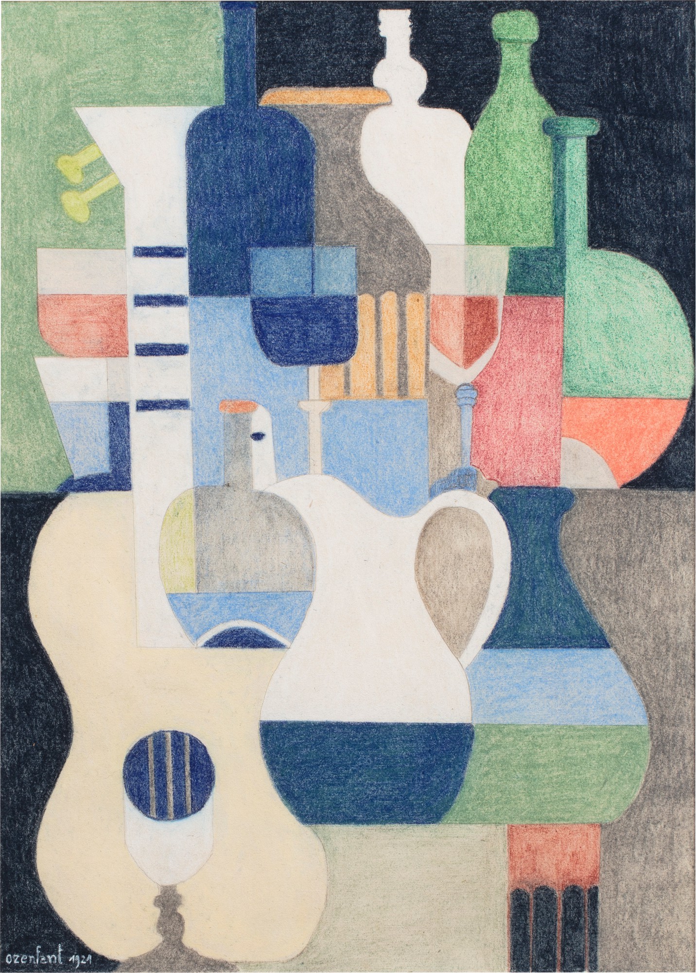 Amédée Ozenfant — Nature morte à la pichet et à la guitare