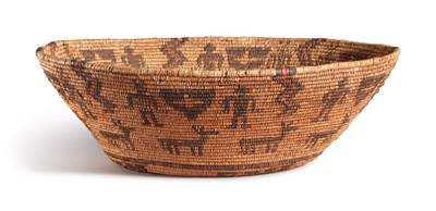 Apache Pictorial Basket Bowl