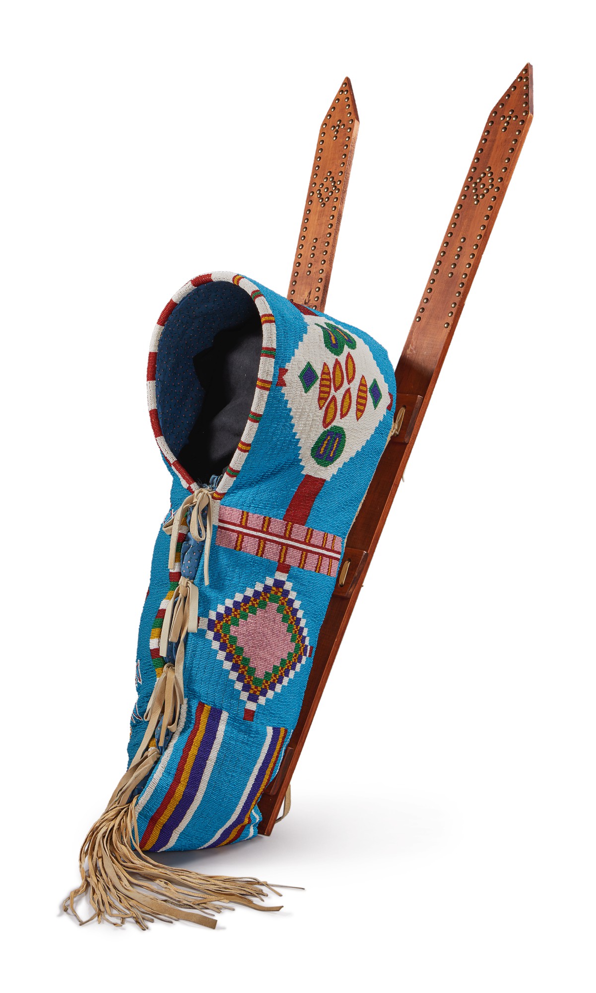 Modern Plains Beaded Cradle Board