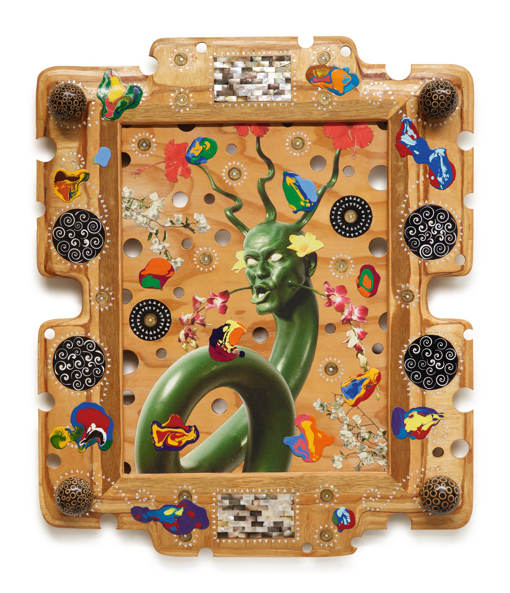 Ashley Bickerton — Snake Head Painting No. 2