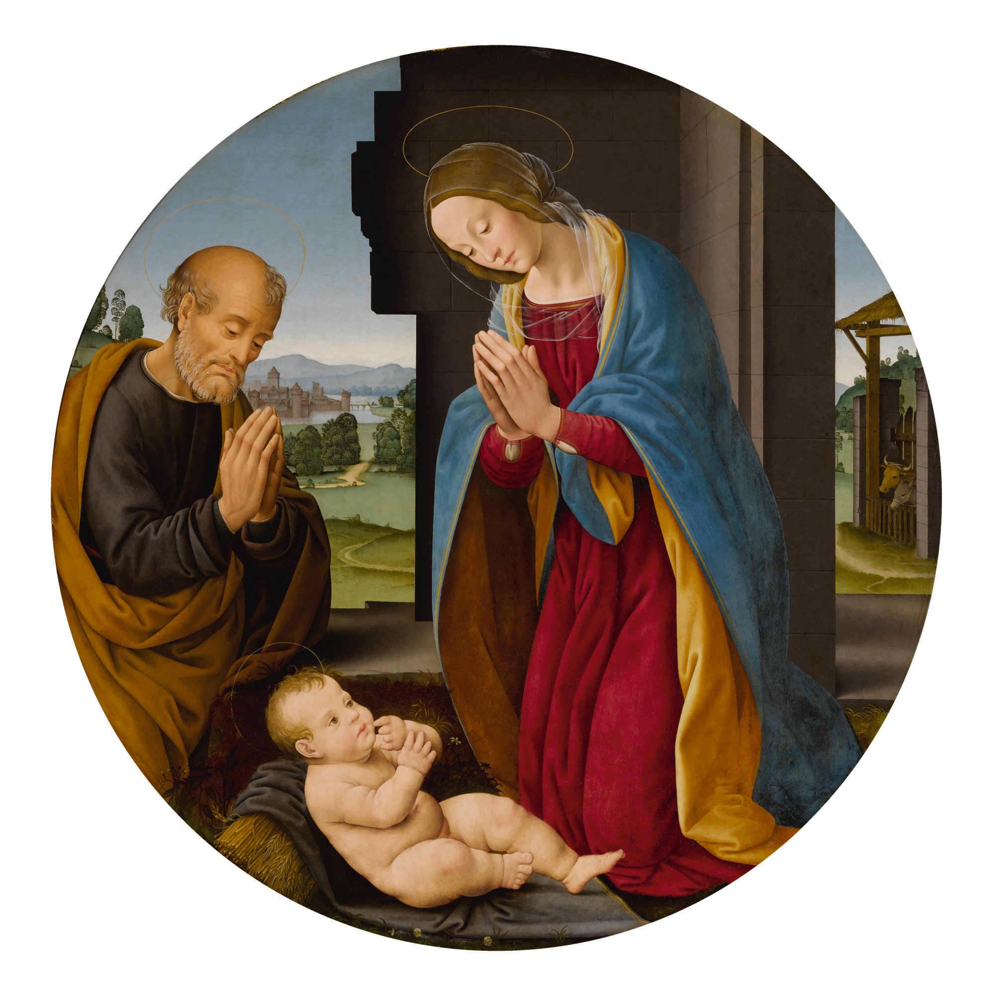 Lorenzo di Credi — Adoration of the Christ Child