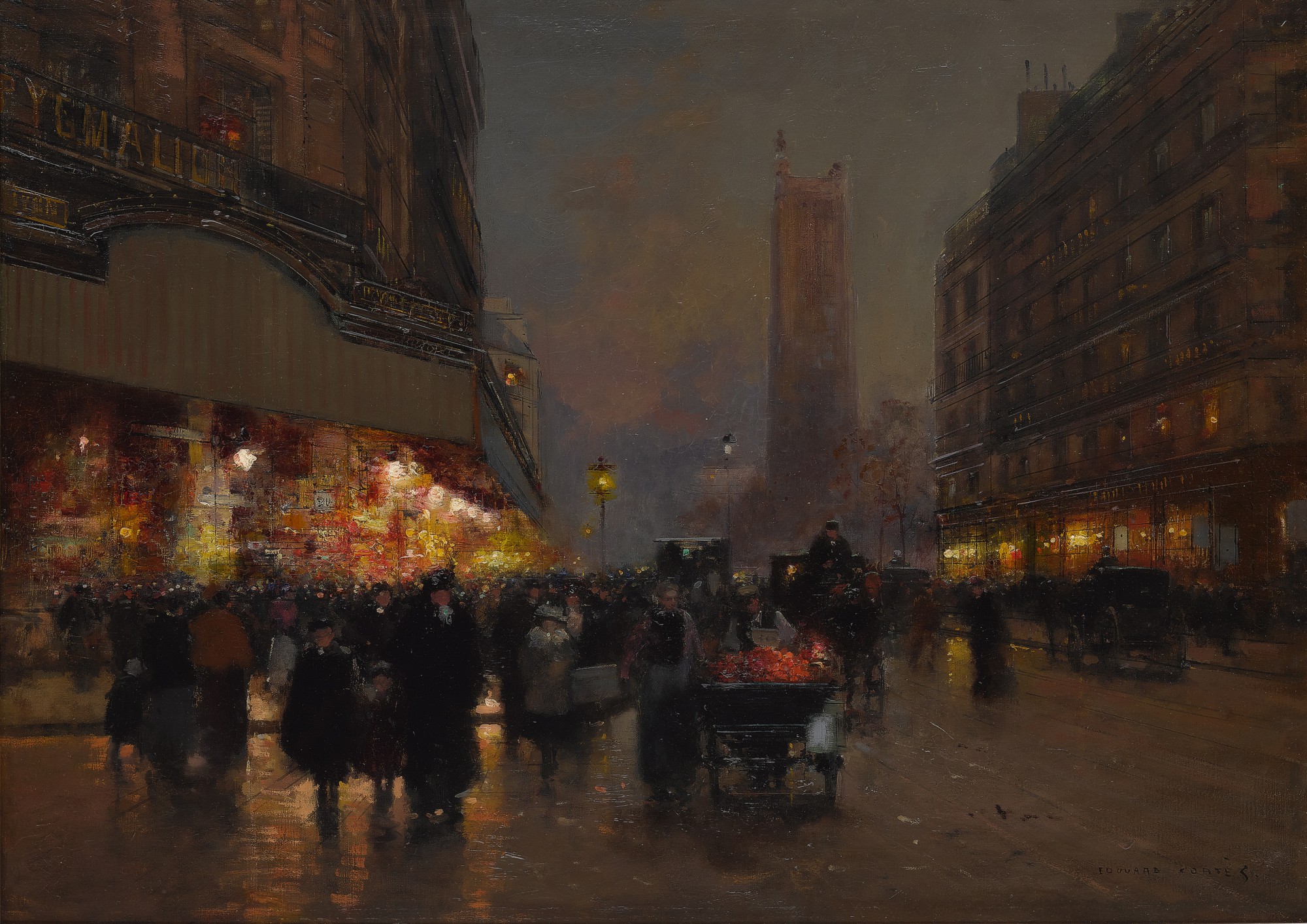 Edouard Cortès — Rue de Rivoli, près des magasins de Pygmalion