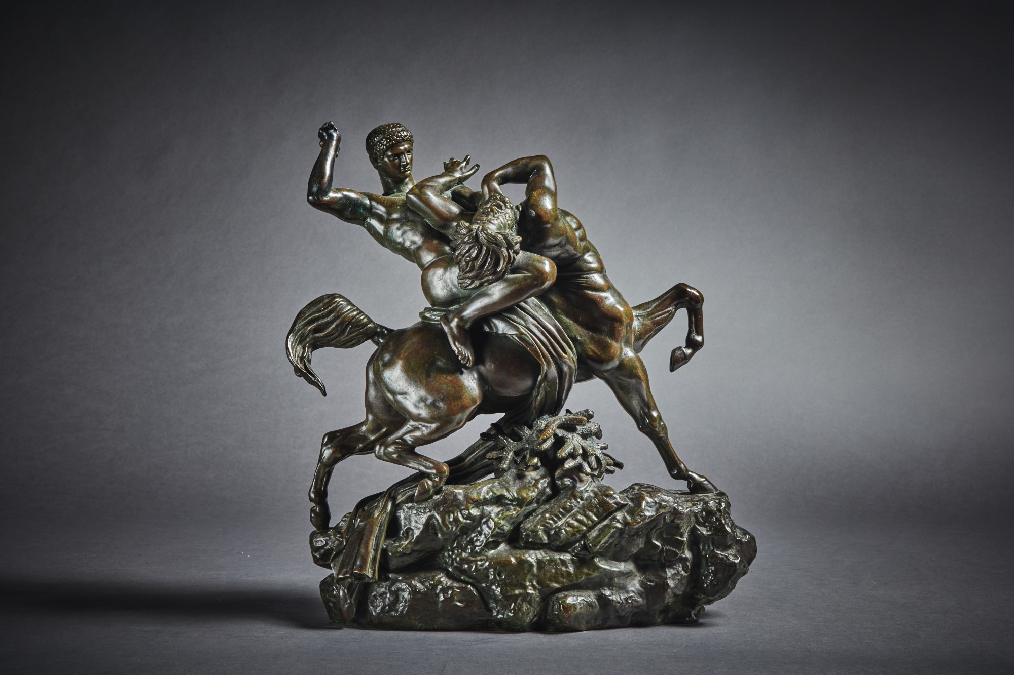 Antoine-Louis Barye — Theseus Fighting the Centaur Bianor